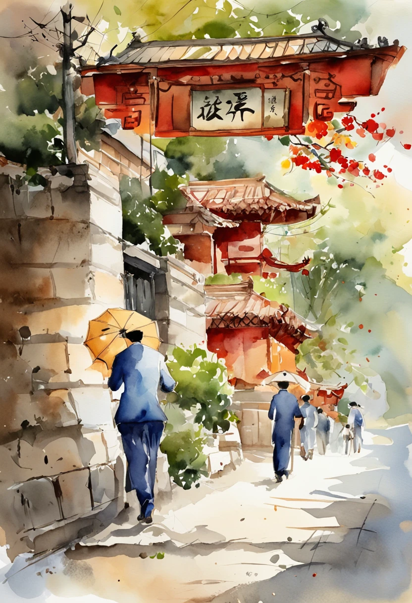 (Chinese newspaper)Illustration Vector illustration