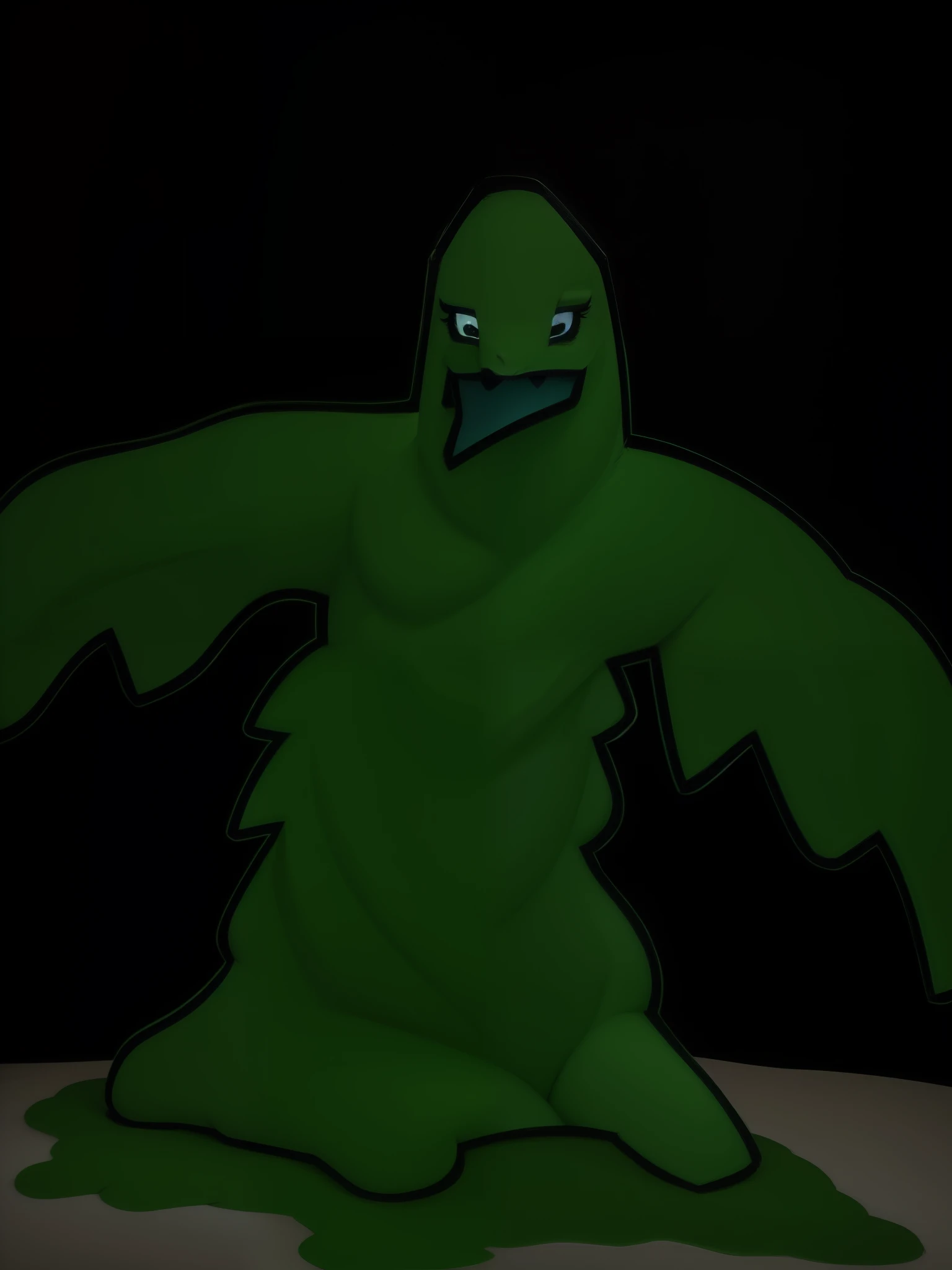 Monstro de lodo, feito de lama, marsh