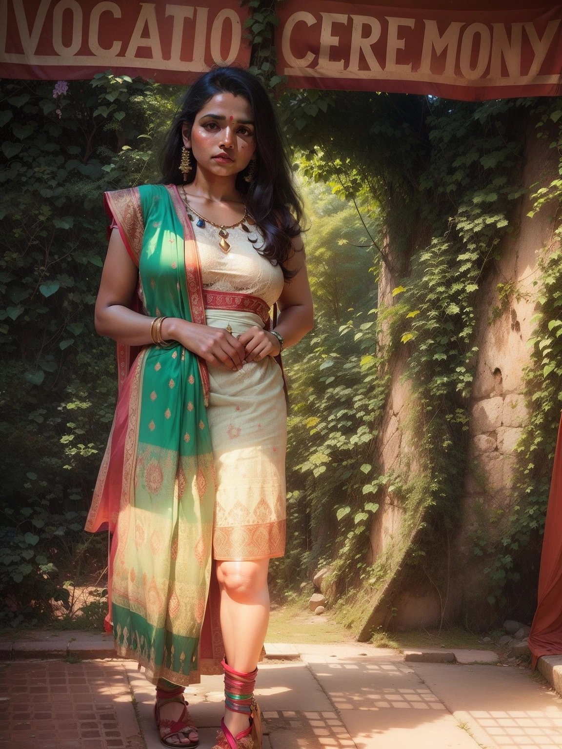 Background change, indian saree,