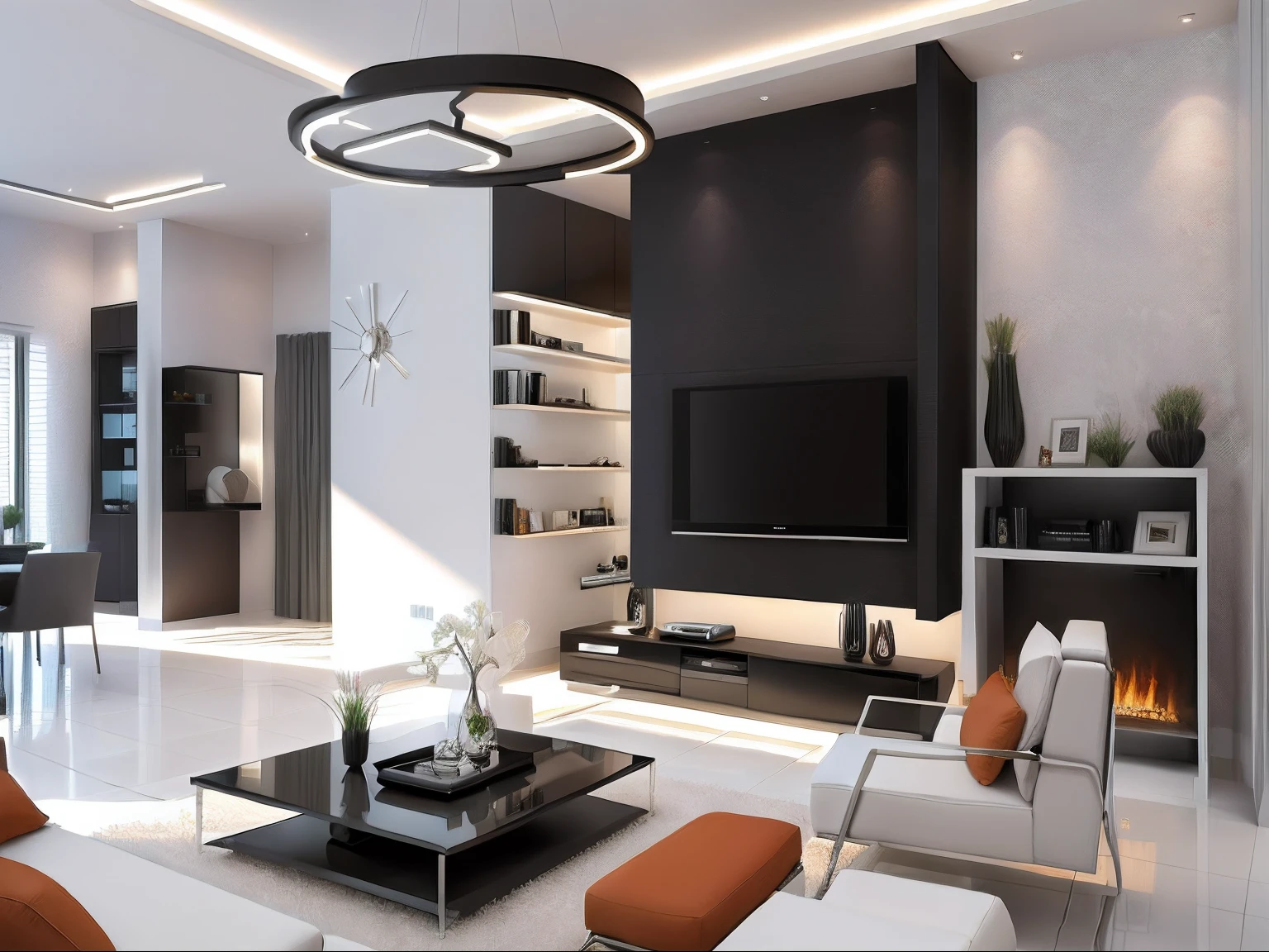 modern style living room