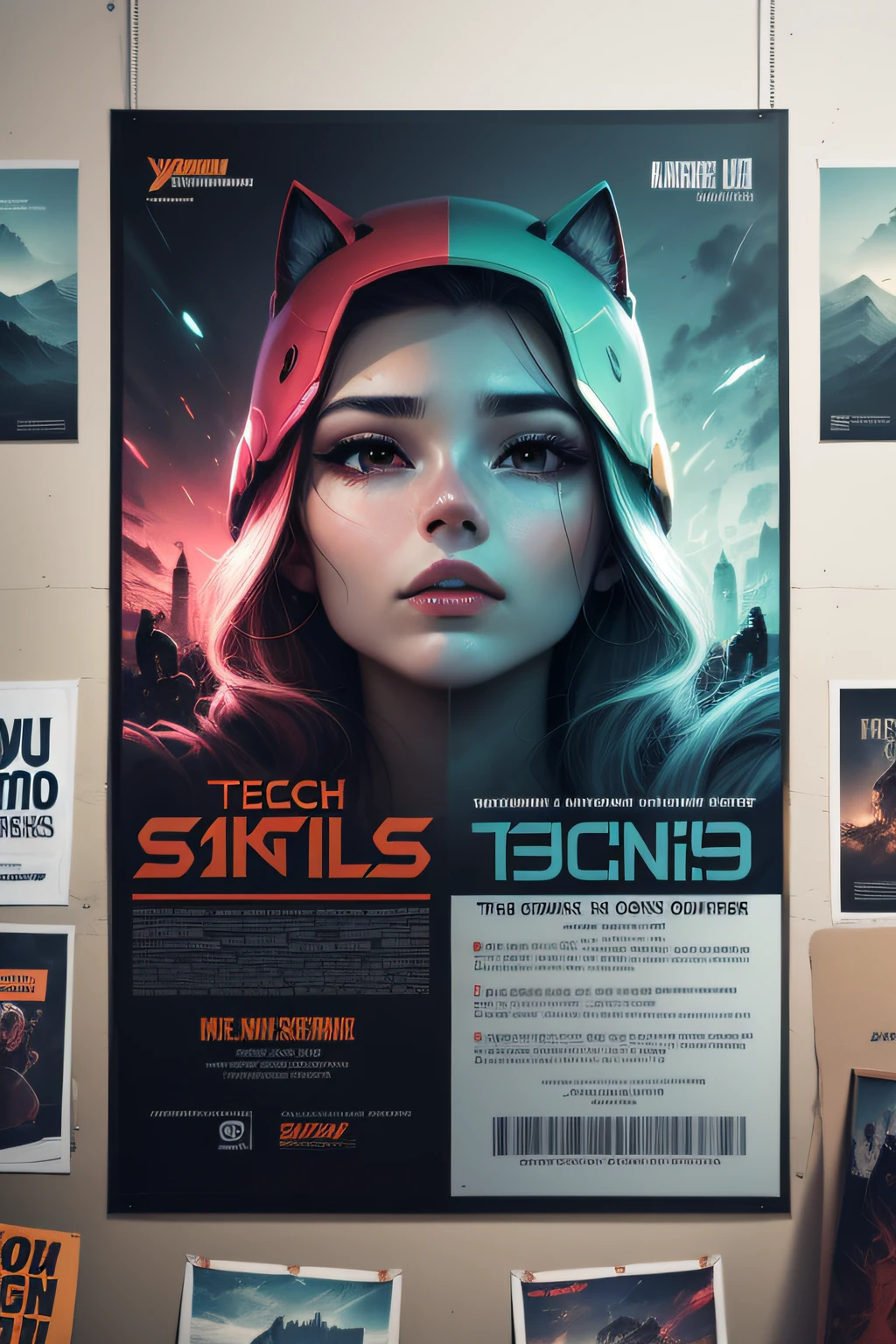 Event posters，Tech style