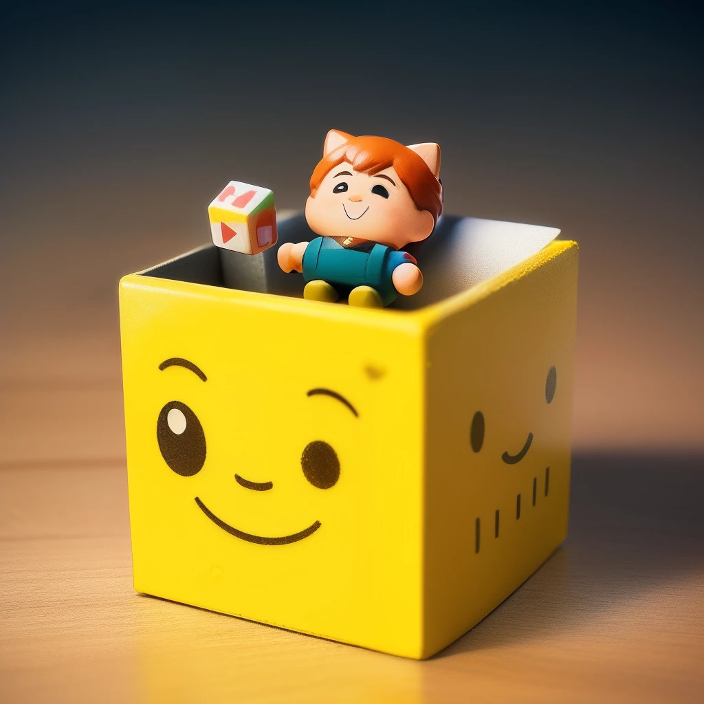 Please create a cartoon in a blind box