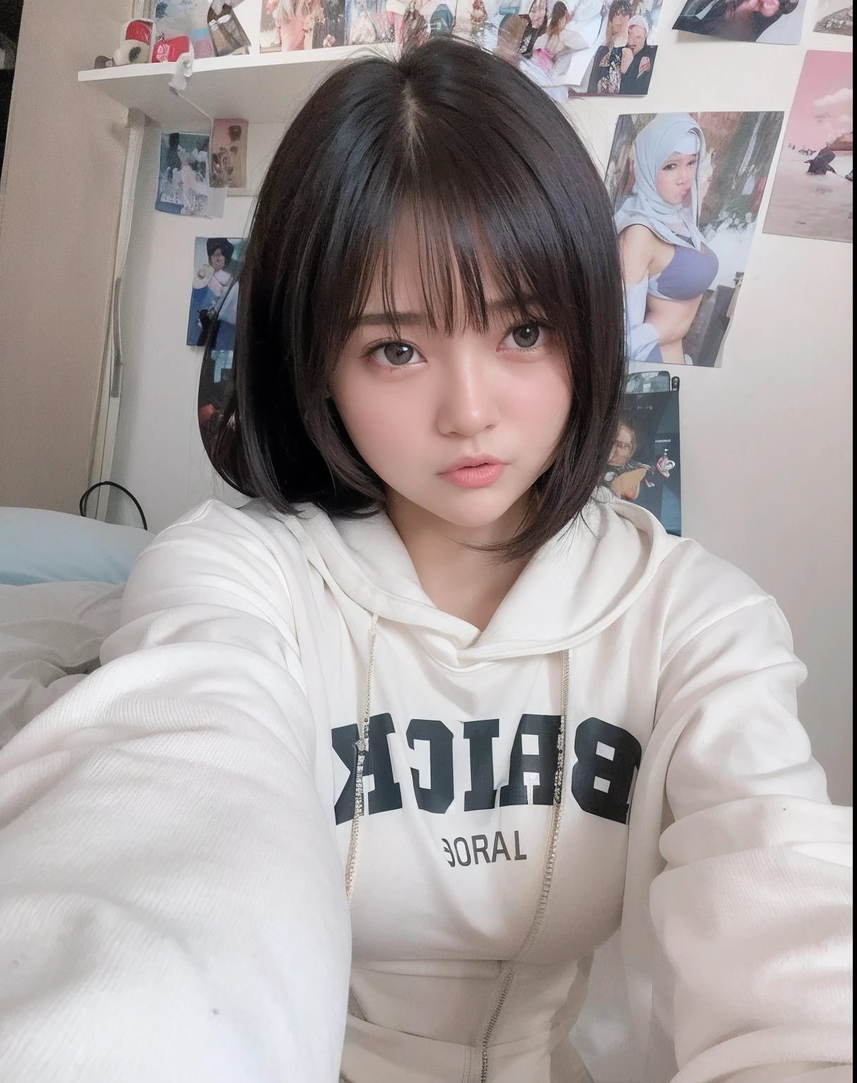 ultra realistic 8k cg, missionary, photoshop \(medium\), big tits, cum, belly cum, tongue out, sex, drooling, leg stretching, thighs, in bed, naked, black hair, ((body sweat ) ), pleasure face, messy hair, sharp_images, detail_background, cum coming out of the vagina, wet_body_lotion, hijab, sperm, sperm out of the vagina, full body,