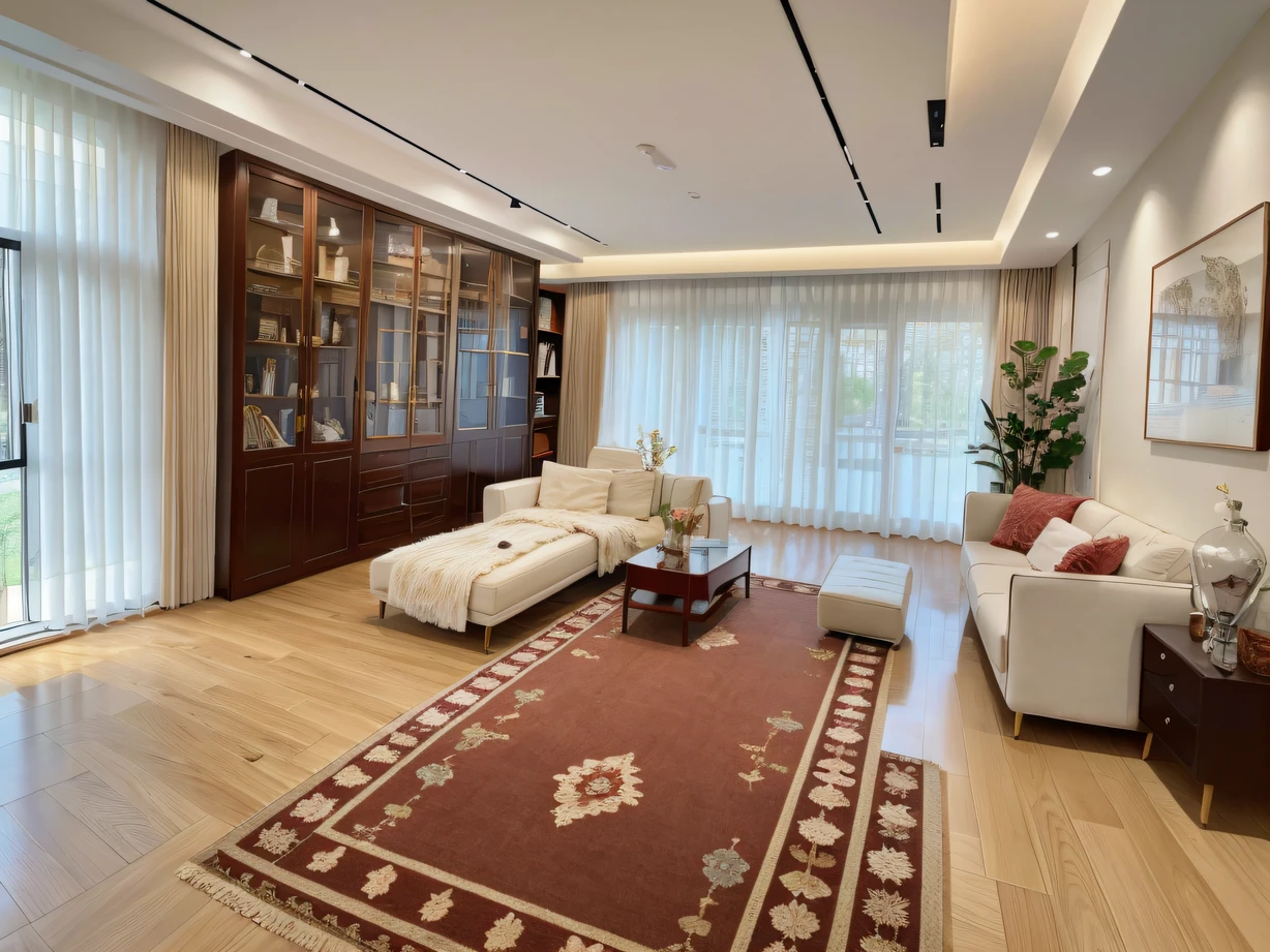 ,Masterpiece, Best quality,8K, 超高分辨率,Reallightandshadow,(Realiy,realisticlying),Step into this literary study,You will be amazed at its sophistication and elegance。The walls are covered with carefully selected books,Various vintage bookshelves are also filled with cultural treasures。Soft lighting spills on the table,Show your firm belief in chasing your dreams。The large back chair in front of the window allows you to stretch your muscles,Sit by the window,It's like being in heaven。On the walls hang paintings by famous artists,It adds a touch of art to the entire space。A crimson carpet was laid on the ground,It is soft and comfortable to step on,It's like walking in a world full of beautiful words。It's not just a haven for reading and writing,It is also a source of thought and inspiration。In this bookish room,You will find true contentment and inner peace。