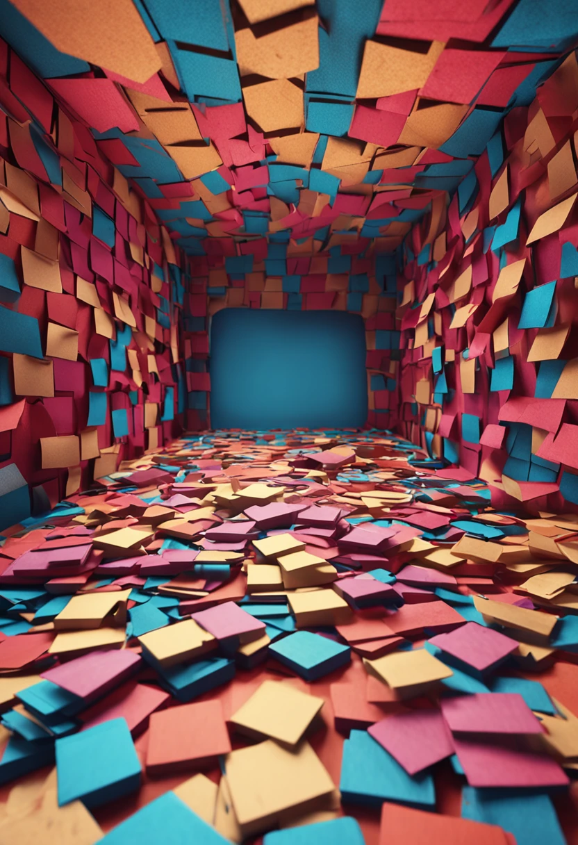 brightly colored geometric room with a bright light coming through the window, low-poly digital art, low polygons illustration, low poly style, low poly graphics, low-poly, low - poly, 3d illustration, 3 d illustration, in style of 3d render, geometric 3 d render, geometric 3d render, colorful flat surreal, psychedelic triangular skeleton