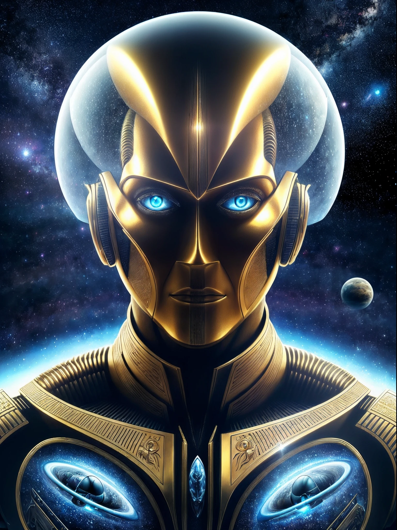 (Best Quality, tmasterpiece:1,1), Fantastic view of humanoid alien humanoid, woman's, ((Стиль Barclay-Shaw)), the golden ratio, Detailed Illustration, grotesque, Complicated details, chilling, (aesthetics), excitement, Hyper-realistic, insanely detailed,
