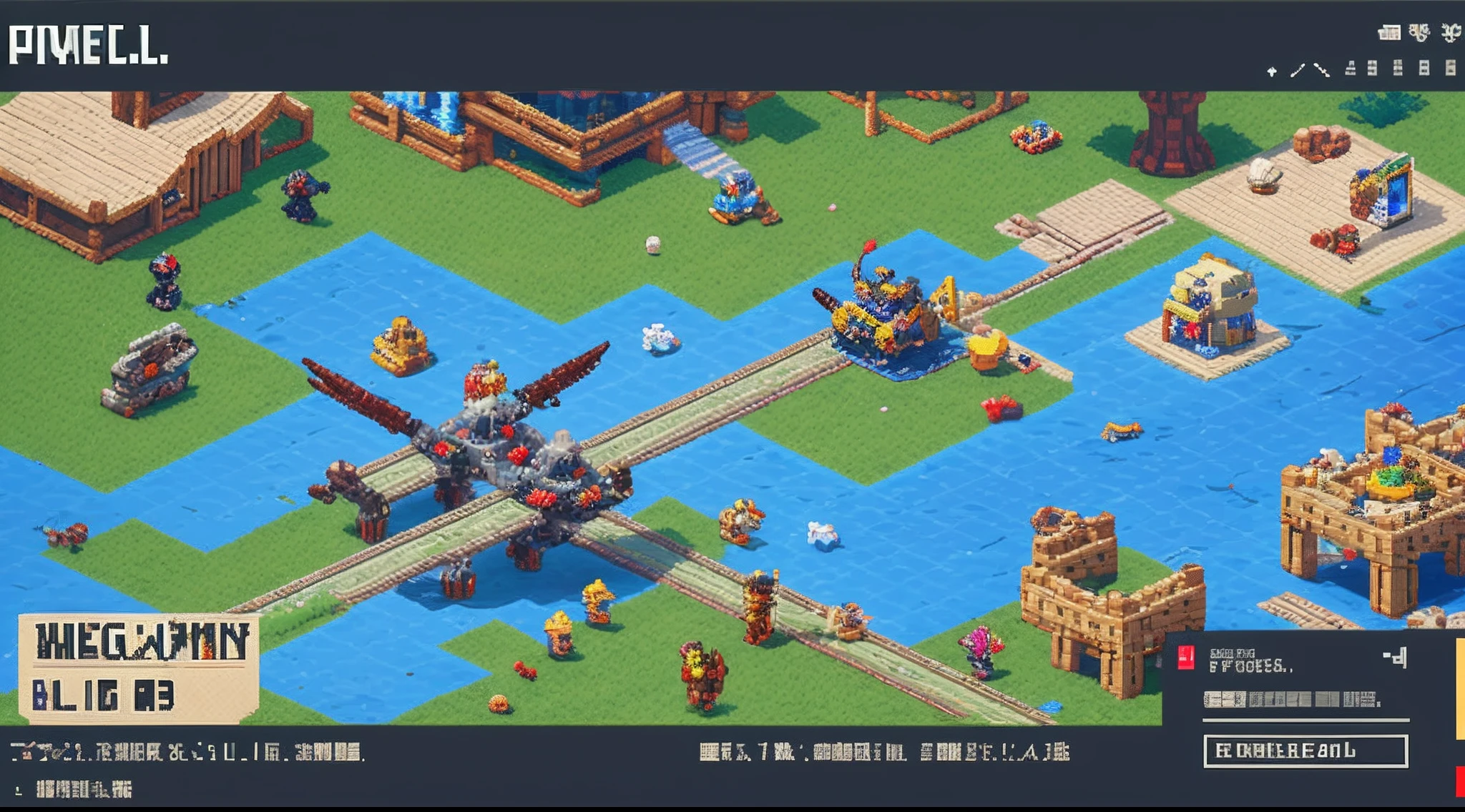 pixel game,character design,super mecha,All kinds of artillery, Pixel art #pixelart