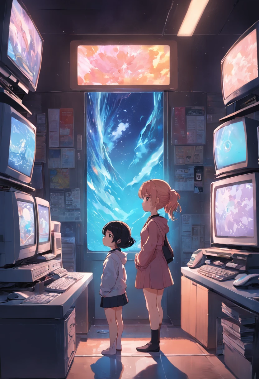 mommy,personal computers, by Kamagurka, by Ai-Mitsu, by Kobayashi Kiyochika, by Kubisi art, With a , 🚿🗝📝, Mother, by Eizan Kikukawa, 8K!!, 8K!, by Shingei, Cute art style