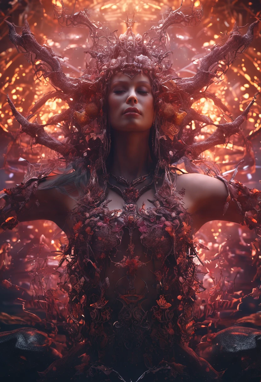 Goddess of Chaos, rendering by octane