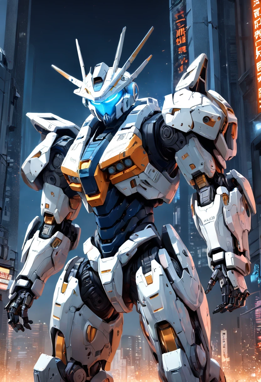 (extremely detailed CG unity 16k wallpaper:1.1), (Denoising strength: 1.45), (tmasterpiece:1.37), side portrait, Pacific Rim Mech Warrior, Dangerous Ranger III mech, Extreme detail, side portrait, foreground, sense of science and technology, Perfect color cold paint, Streamlined exterior design, Metal reflection light on the surface of the mecha, Light tracing. illusory engine, 3D modeling, CG rendering, Science fiction, Futuristic, Rich colors, High contrast, HD8K, 超高分辨率, Light and shadow effects, Metallic reflected light, Perfect light and shadow, Studio lighting, Texture film, highest masterpiece, High detail, god rays, sparkle, glowing light