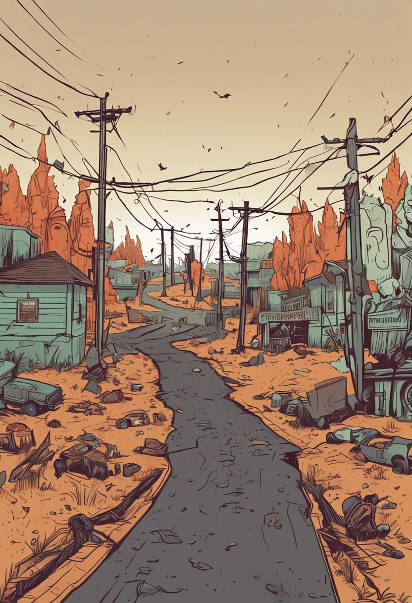 The end of the day has come, and the road is littered with corpses, no grass grows, and zombies run rampant.