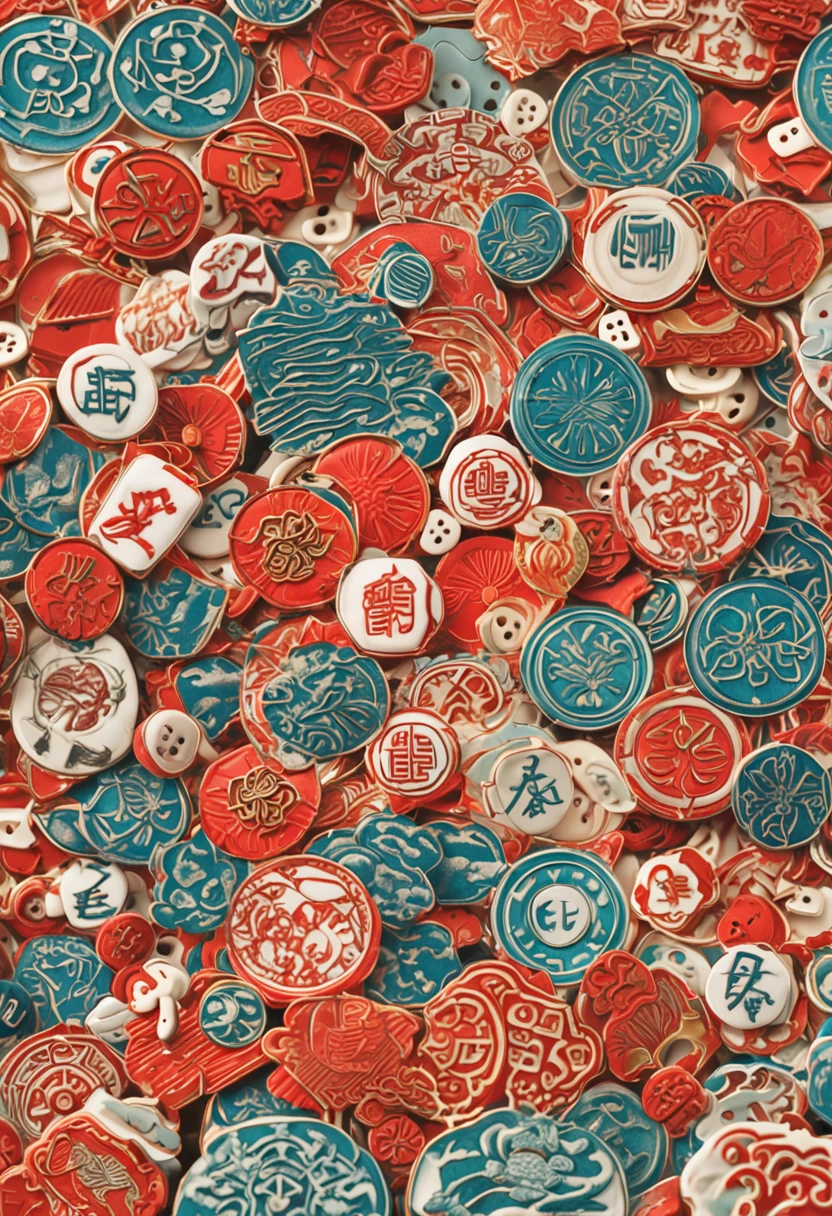 Classical Chinese pattern buttons