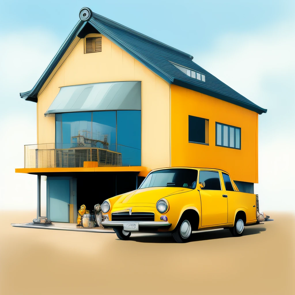 masterpiece,best quality,toon,building,simple design,nintendo style,vehicle,japanese store,on the sea
Navy and Mustard, Technician,