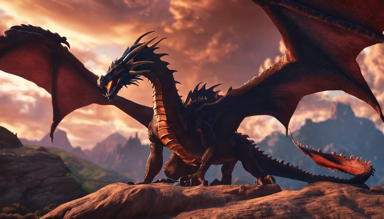 dragon and sky