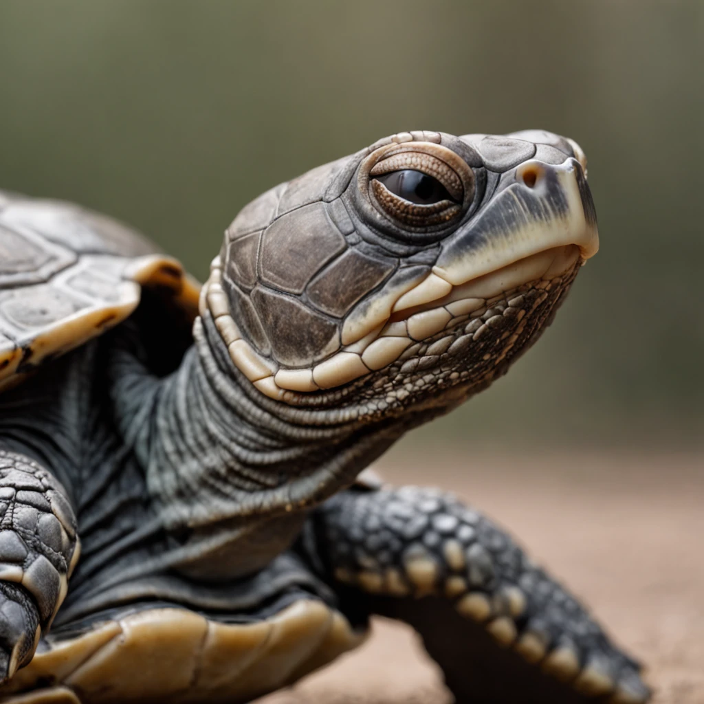 A turtle covered in armor