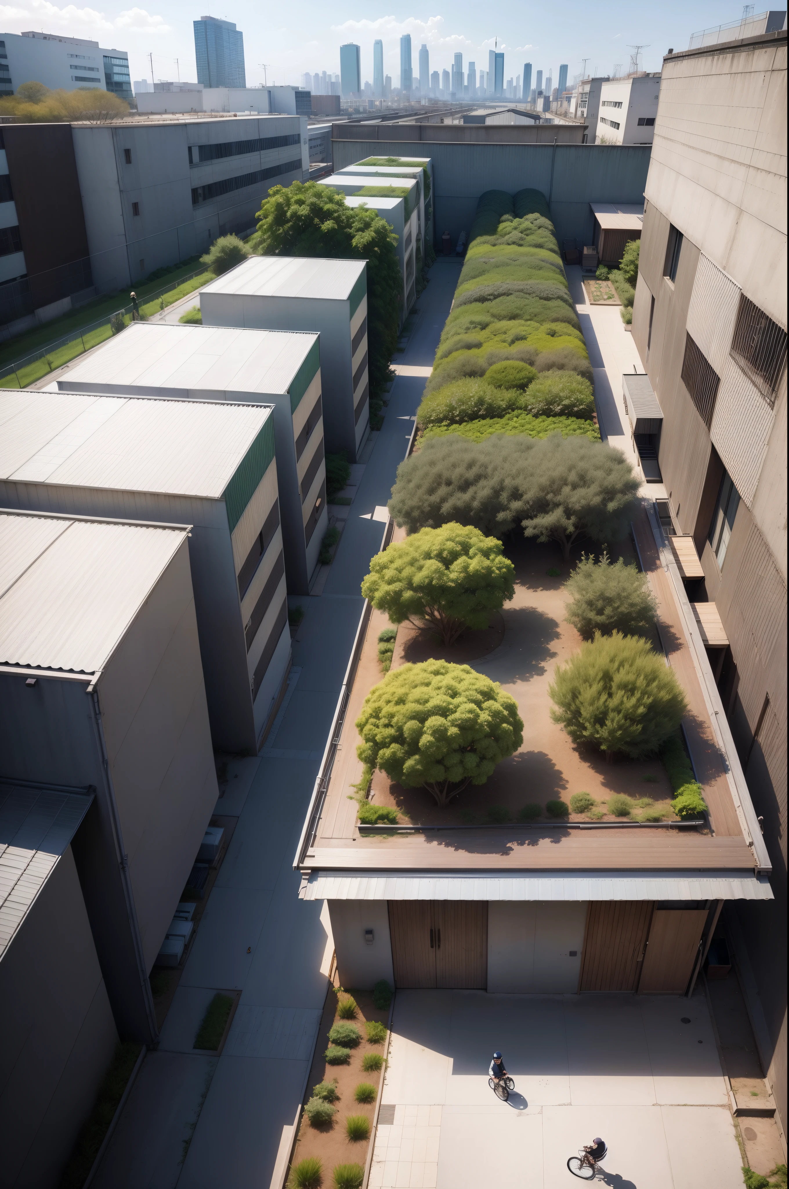 城市, On the rooftop, Urban farm, Urban living, Sustainability, tie
