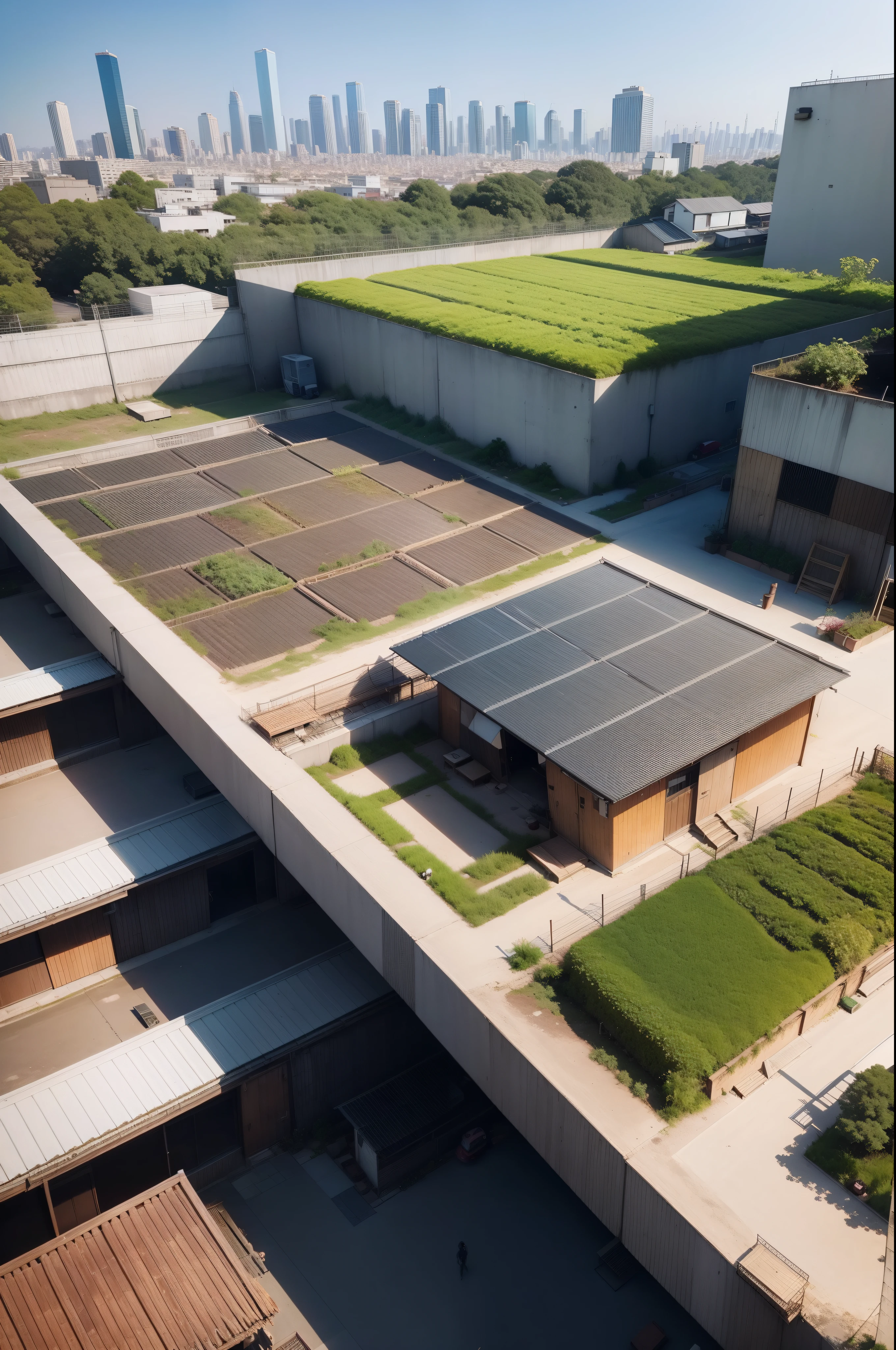 城市, On the rooftop, Urban farm, Urban living, Sustainability, tie