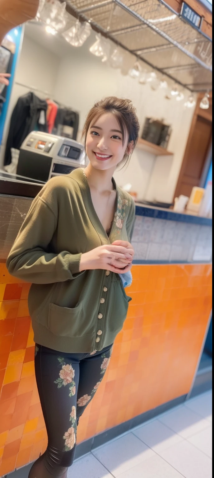 top-quality, ​masterpiece, , The ultra -The high-definition,(((Portrait photos)))、 (photorealisim: 1.4), Raw photography, Beauty Japan,(((((Photo from the knee up))))), (Colossal tits)、(((18year old))),(((Floral bra in colorful colors))),((Medium short hair)),A hyper-realistic、Beautiful Japan Woman、Highly detailed face, Highly detailed eyes, 二重まぶた, highly detailedskin, extremely detailed fingers, highly detailed nose, highly detail mouth, Perfect Anatomy, Vivid and highly detailed textures, (1 Japan women),beautiful girls face、Young cute gravure idol、(((Colossal tits)))、(((Photo from the waist up))),cute smile face、(A sexy:1.2)、