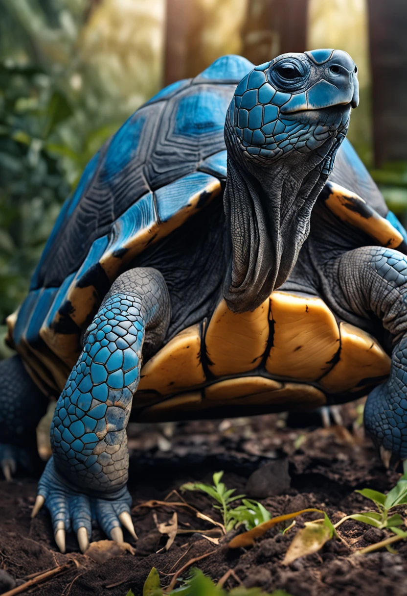 Blue giant tortoise