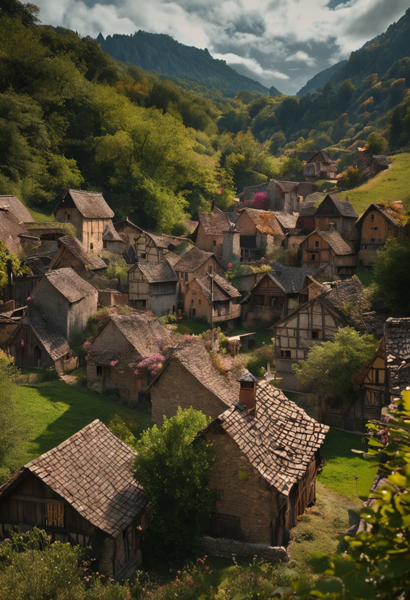 medieval village、naturey、landscapes