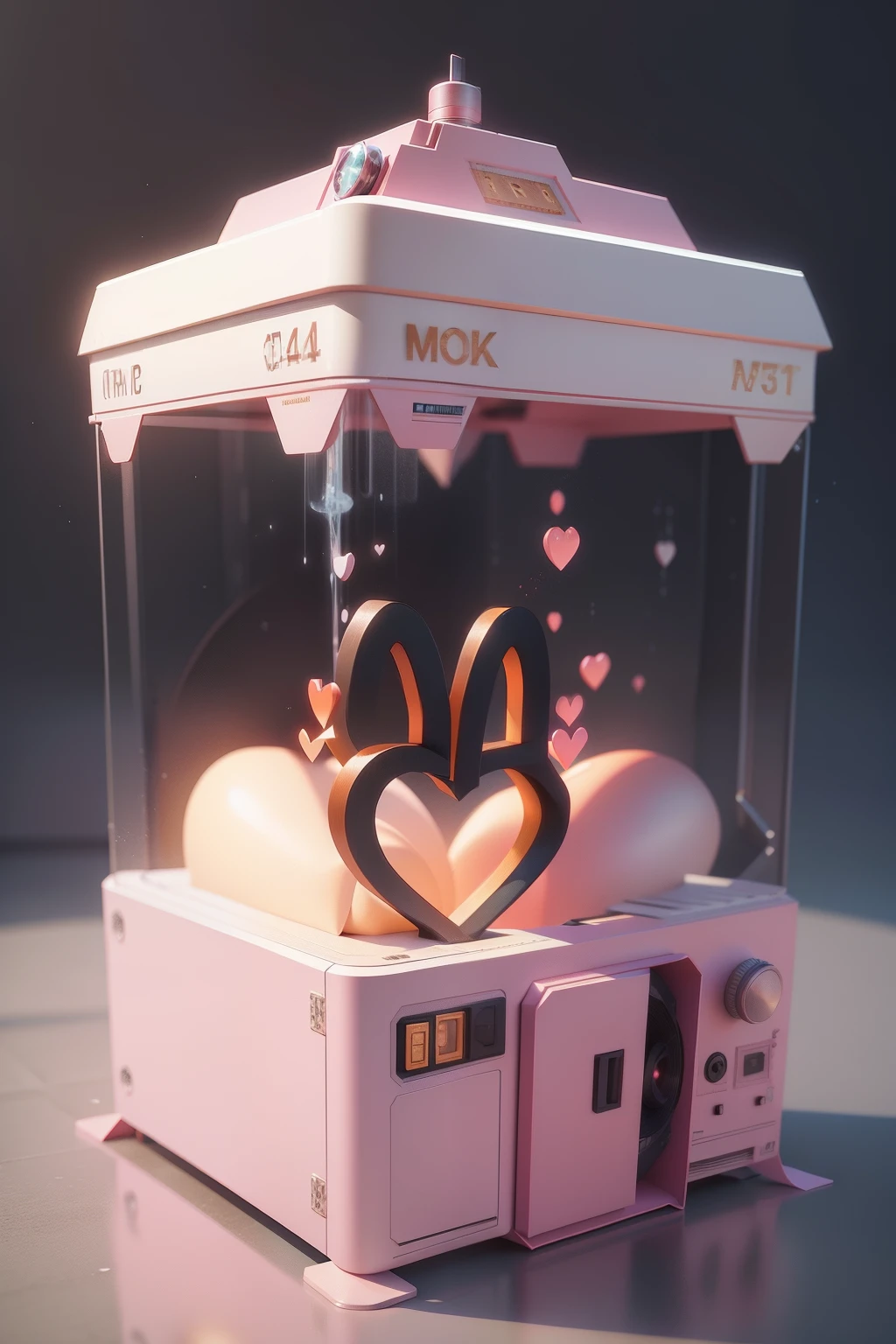 Replace this with a heart 3D style,C4D,oc rendered