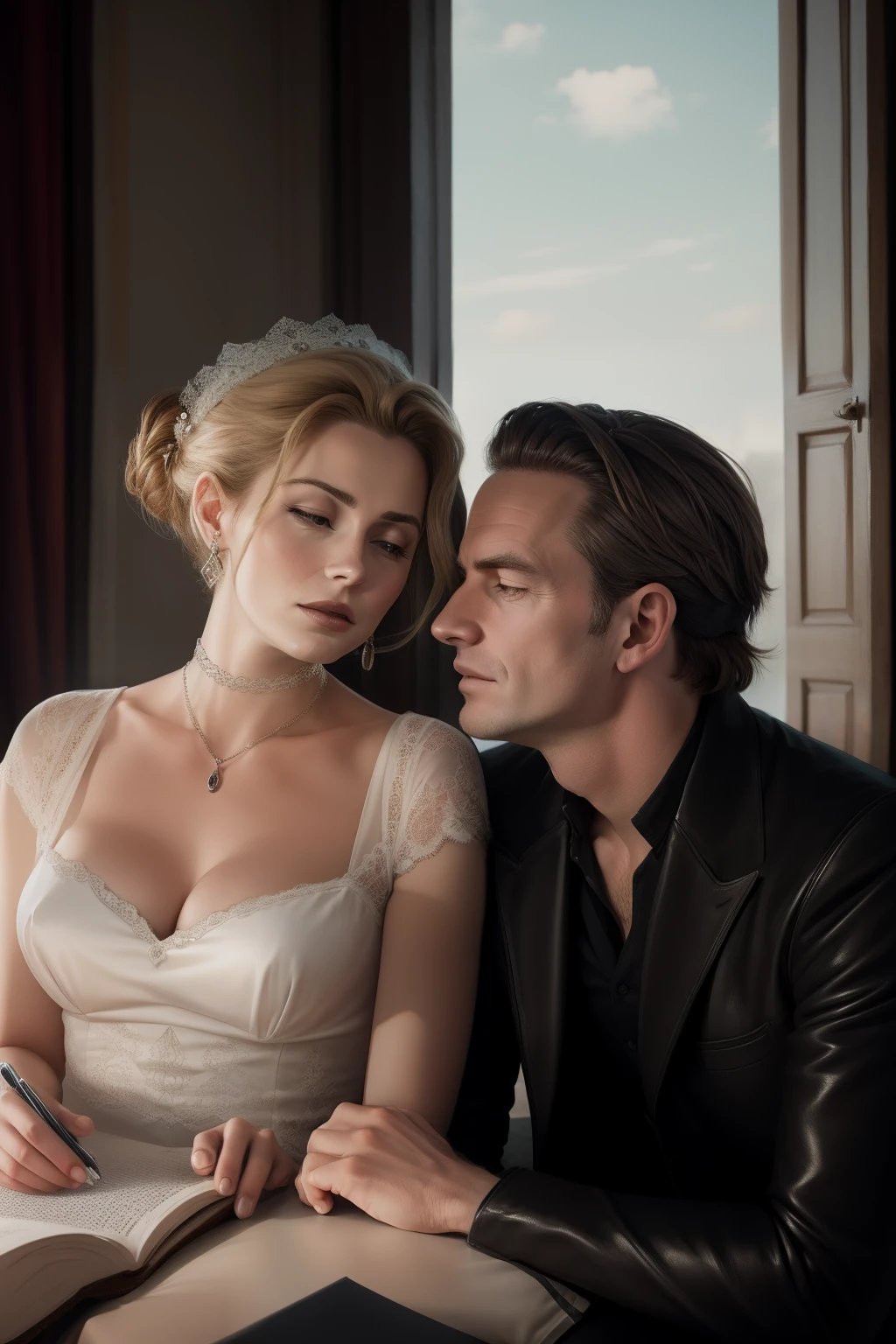 Claudia Schoemaker and Ronald van der Fluit in romance