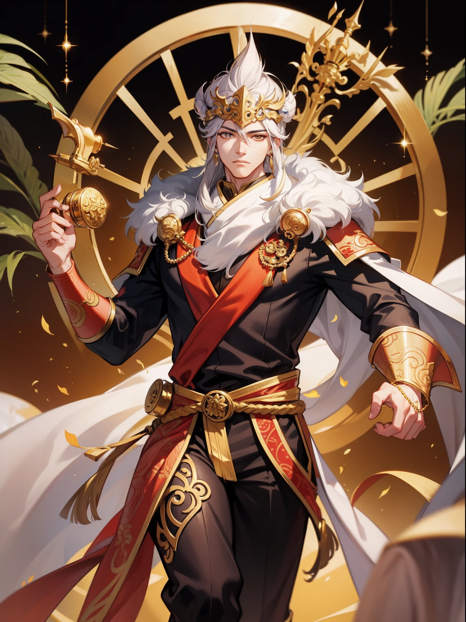 sera《Journey》The Monkey King,Has the characteristics of a monkey,But adds a sense of fashion,Holding a gold hoop iron rod,Handsome look,The facial features are very handsome,attention-grabbing