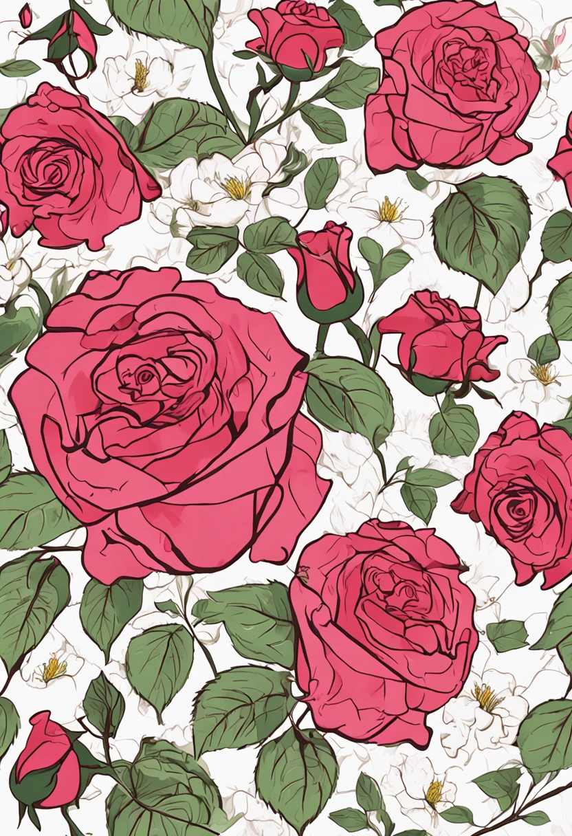 The rose is the queen of flowers，They exude a unique and fascinating aroma，As if whispering the language of love。Red roses symbolize passion and romance，They are representations of love，It conveys affection and warmth。Pink roses are full of tenderness and tenderness，It is a symbol of friendship and gratitude。White roses are pure and noble，Represents innocence and selfless love。Yellow roses symbolize friendship and happiness，It brings sunshine-like warmth and joy。Whether it's for a loved one，Or used to decorate the scene，Roses can convey beautiful emotions and blessings。Their flower language is romance、warmth、Gratitude and love。In the company of roses，We can feel the power of love and beautiful emotions，Let our lives be filled with the joy and happiness of blossoming。