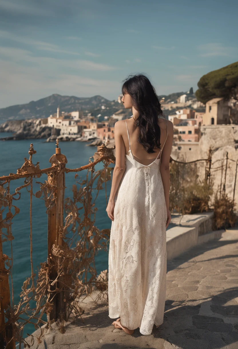 Hana, the Asian girl, finds herself in the enchanting landscapes of Italy, where every corner is a masterpiece waiting to be explored. As she stands on the shores of a picturesque Italian beach, the azure waters of the Mediterranean Sea stretch before her, mirroring the boundless possibilities of her journey. The gentle sea breeze carries whispers of history and romance, creating an unforgettable moment of cultural immersion.

Negative prompt: Disconnected from surroundings, out-of-place appearance, mismatched clothing, awkward pose, lack of engagement with the environment, unrealistic lighting, distorted proportions, unconvincing expression, monotonous atmosphere, artificial colors, poorly defined features, asymmetrical appearance, unrealistic shadows, lack of depth, pixelation, unrealistic sky-water transition, unnatural skin tones.