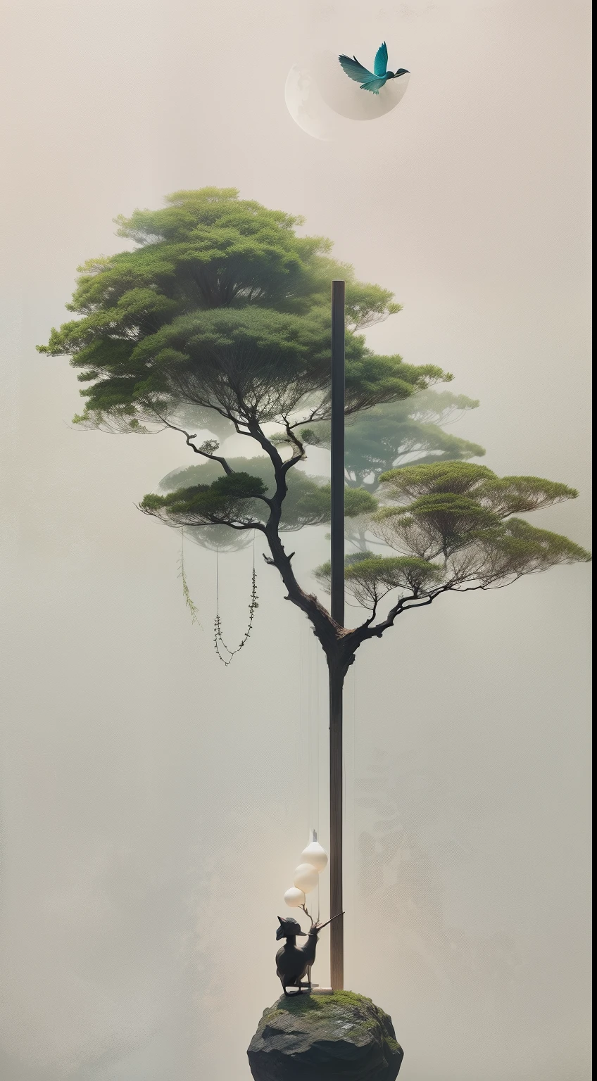 "Balance and nature,Peaceful homemade,Negative space Zen"