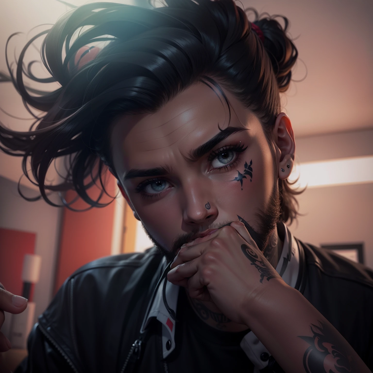 Make a brand tatto in hand