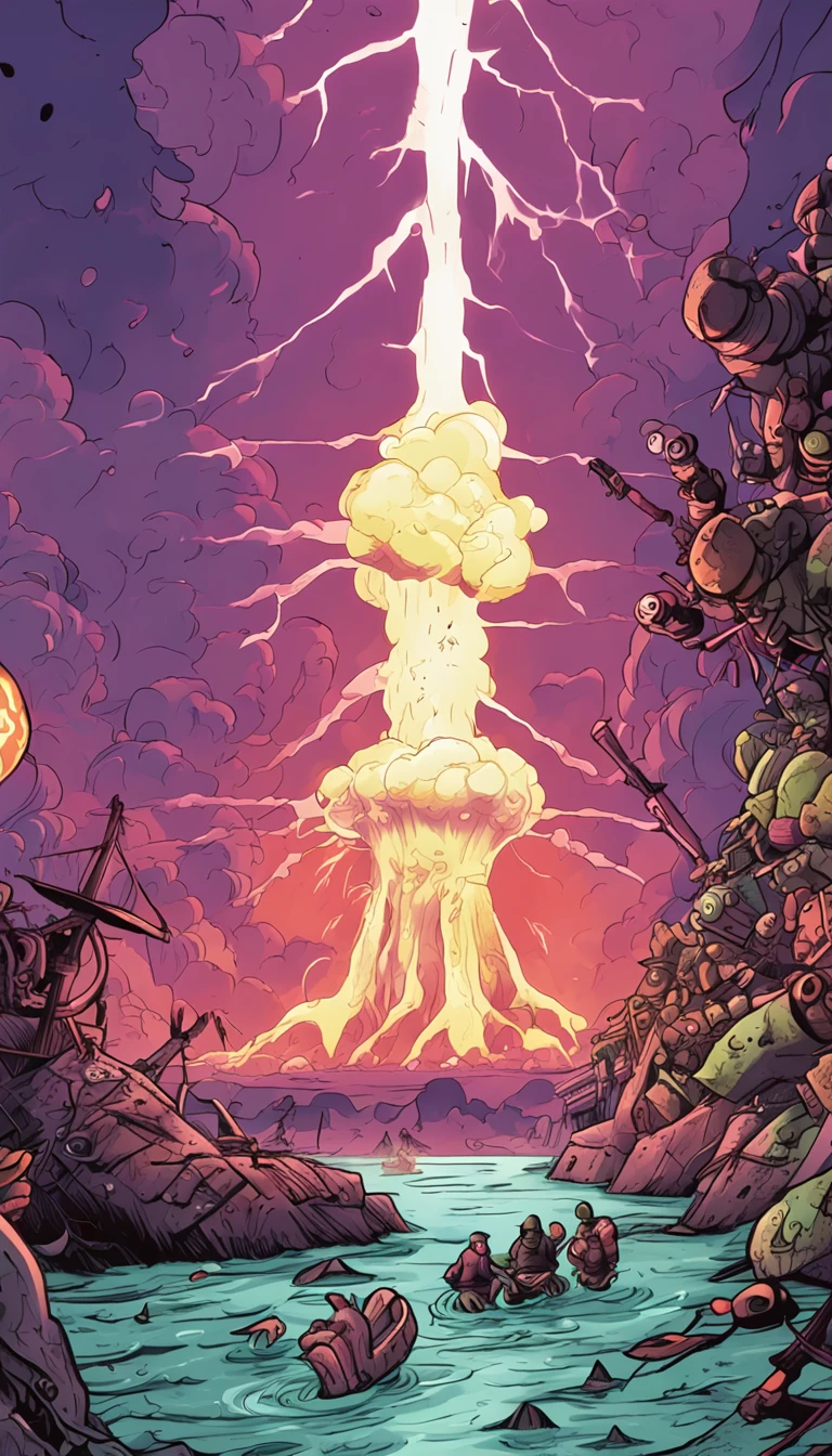 Nuclear radiation Nuclear wastewater Anti-poison Detoxification Zombie ruins Nuclear sewage Discharged into the sea Marine pollution Marine animal mutation