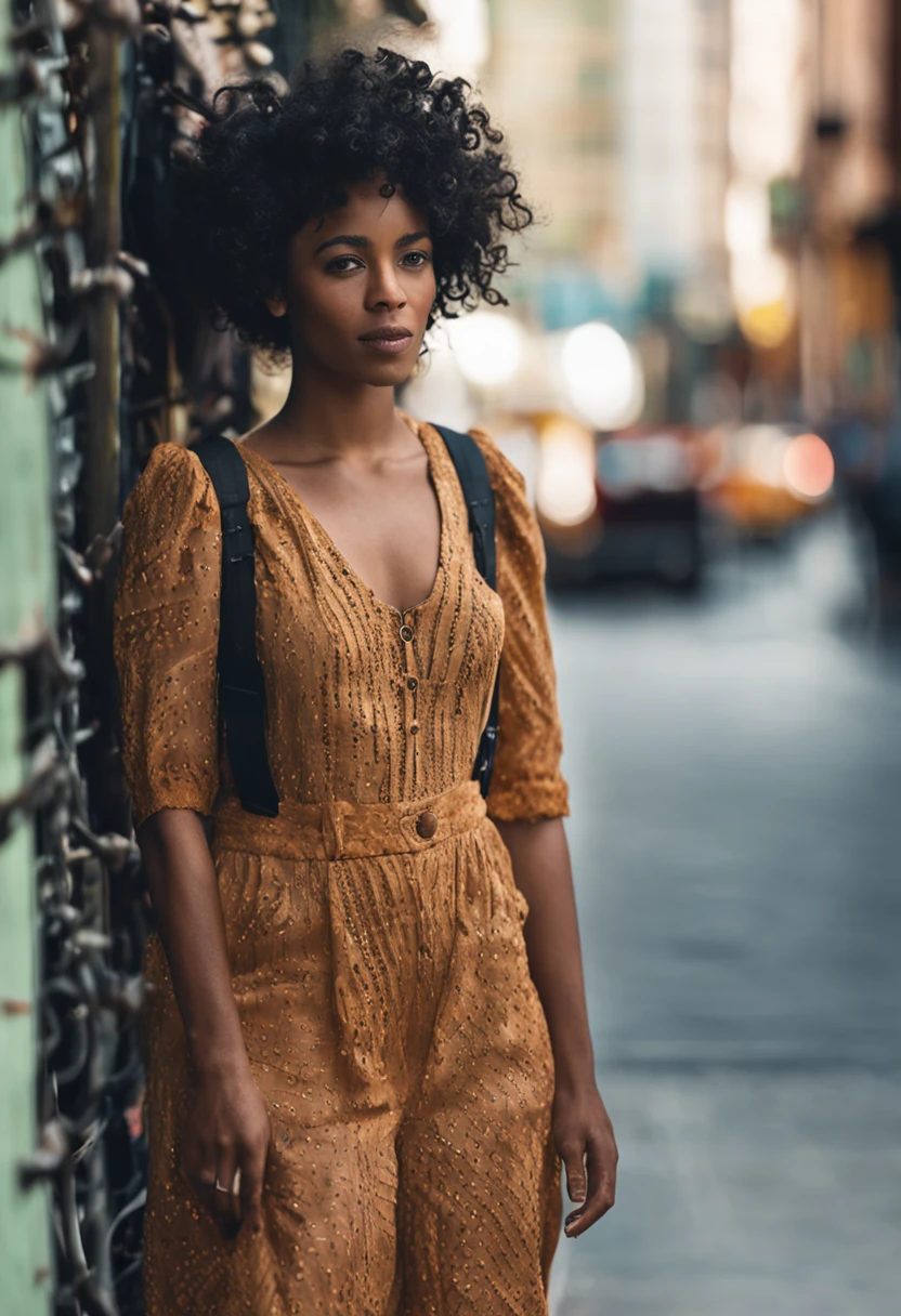 African American girl about 25 years old 8 inches long curly hair, curly and short top hair, Short black curly hair, Short curly hair, curly bang, very short curly hair, Messy curls, Curly Black Hair Natural black hair,Street photography,Street photography,