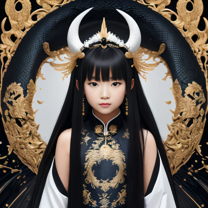 32K（tmasterpiece，k hd，hyper HD，32K）flowing long black hair，Tongzhou maid ，Black and White Dragon Protector （realisticlying：1.4），White python pattern battle robe，Ink headdress，Snowflakes fluttering，The background is pure，Hold your head high，Be proud，The nostrils look at people， A high resolution， Ink details， RAW photogr， Sharp Re， Nikon D850 Film Stock Photo by Jefferies Lee 4 Kodak Portra 400 Camera F1.6 shots, Rich colors, ultra-realistic vivid textures, Dramatic lighting, Unreal Engine Art Station Trend, cinestir 800，Hold your head high，Be proud，The nostrils look at people，32K（tmasterpiece，k hd，hyper HD，32K）flowing long black hair，Backroom pond，zydink， water ink， Asian people （water ink）， （Ink silk scarf）， Combat posture， looking at viewert， long whitr hair， Floating hair，water ink， Chinese clothes with long sleeves， （Abstract black and white splash：1.2）， white backgrounid，Kirin Beast Protector （Ink realistic：1.4）The nostrils look at people， A high resolution， Ink details， RAW photogr， Sharp Re，