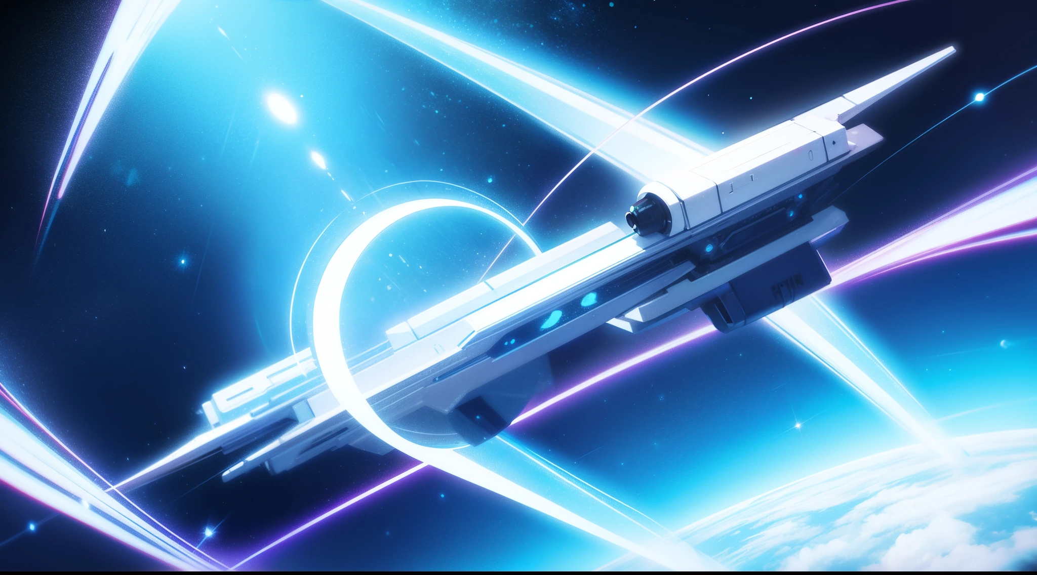 Outer space, Science fiction film, Science fiction animation, Space film, Space animation, Ring jumpgate, Hypertailed background, Interstellar, noHuman。