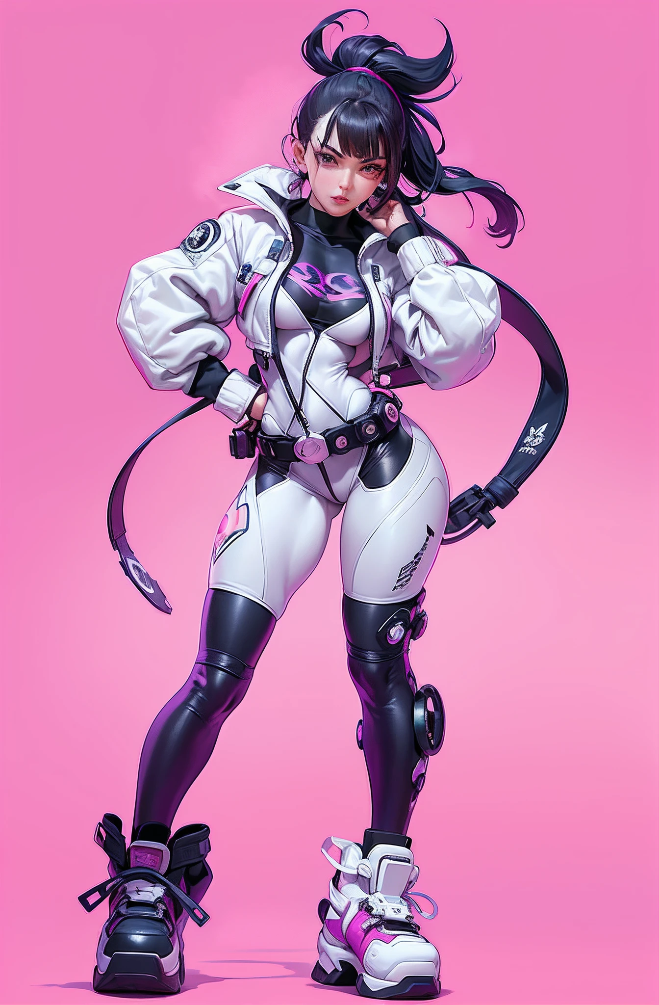 (1 girl, Pink hair, medium hair, short double ponytails, purple eyes, Poker face) (in a detailed space, (Science fiction, bodysuit, , humanoid , helmet, neon decoration, shiny clothes, Enica, )) , best quality, ,Transparent underwear,Flame it up,,chained,Get up,Soaked all over,White liquid comes out,in the city,bikini,completely tight,full body portrait,Thighs exposed,Flame it up,sit down,Squat down,lie down,Kneel down,stand,legs apart,lifting one leg,Huge bust,Shapely figure,exposing her chest