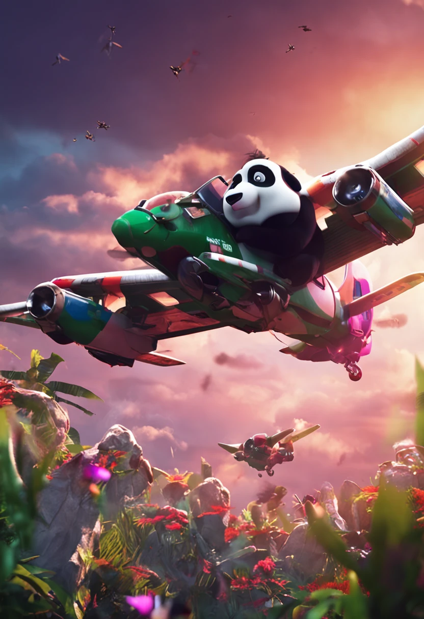 panda fly