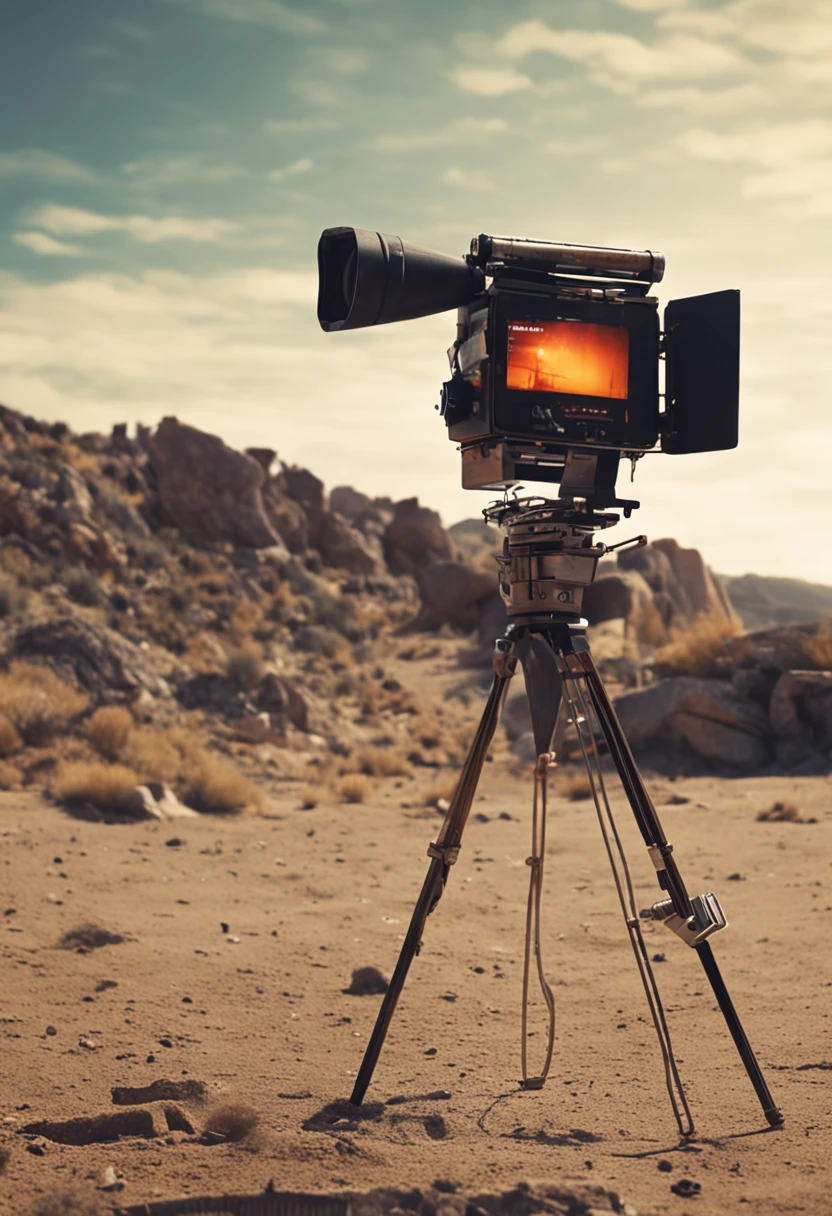 Mix a movie camera with a rocket