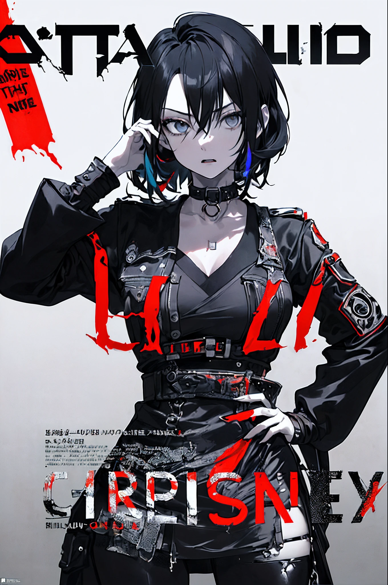 ((((dramatic))), (((gritty))), (((intense))) film poster featuring a young woman as the central character. She stands confidently in the center of the poster, wearing a stylish and edgy outfit, with a determined expression on her face. The background is dark and gritty, with a sense of danger and intensity. The text is bold and attention-grabbing, with a catchy tagline that adds to the overall feeling of drama and excitement. The color palette is mainly dark with splashes of vibrant colors, giving the poster a dynamic and visually striking appearance,tachi-e
(magazine:1.3), (cover-style:1.3), fashionable, woman, vibrant, outfit, posing, front, colorful, dynamic, background, elements, confident, expression, holding, statement, accessory, majestic, coiled, around, touch, scene, text, cover, bold, attention-grabbing, title, stylish, font, catchy, headline, larger, striking, modern, trendy, focus, fashion,