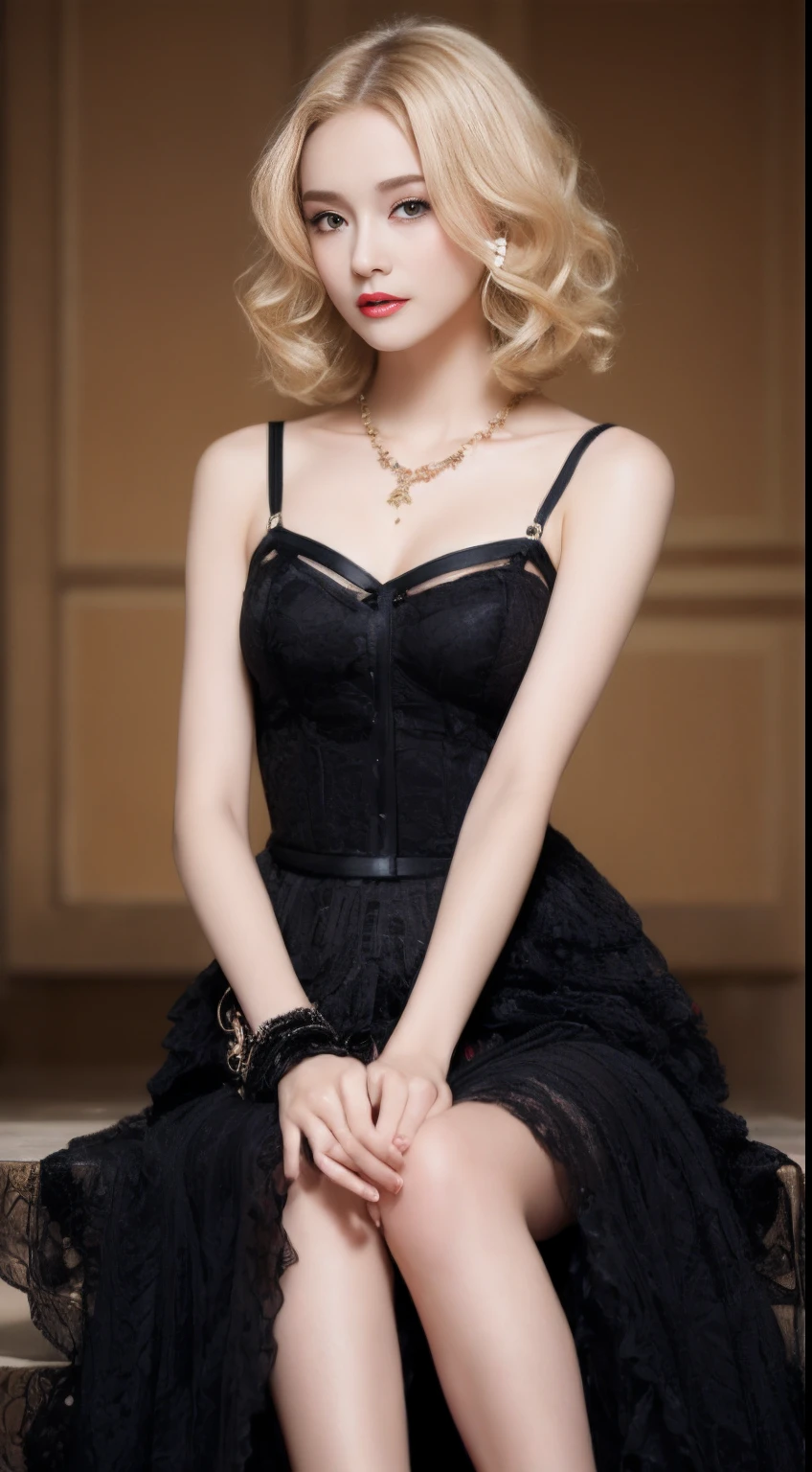 ((An ultra-high picture quality、top-quality、8k picture、masterpiece:1.3))、Crisp focus:1.2、Beautiful woman with perfect body shape:1.4、The most beautiful face、Super Slender、abdominals:1.2、((blondehair、short-cut、Beautiful and big breasts:1.2、tchibi、)highest blonde hair、)、Perfect blonde hair、Perfect short hair、a wet body:1.5、Very delicate skin texture、A detailed eye、二重まぶた、German、35 year old、German beauty at 35 years old、Perfect five-finger、Delicate and perfect hands、perfect arms、perfect leg、perfect foot、night city background、Inside a luxury cabaret、perfect eyes、Perfect makeup、red-lips、A slight smil、open the legs widely、Delicate hair、skinny body、Ganimata leg opening、Hands behind the body、bich、high quality make up、Gorgeous and elegant hairstyles、Bewitching face、Best Makeup、The sexiest and cutest beauty in the world、Best Hair Styling、Stylish hair and makeup、The cutest in the world、(Gorgeous and classy finest lace black dress、)Finest lace black dress、Black and red dress、Luxurious lace black dress、Wear hair ornaments、Gorgeous Lace Dresses、Simple piercing、Glamorous atmosphere、Wear high-heeled shoes、Wear a luxurious necklace、Short stature、tchibi、Infant face、Wearing the most glittering luxury bracelet、Wearing a diamond anklet、Gentle face、Perfect young face、Innocence、Overall dark、Full Lolita Face、a baby face、Sexy Cabaret Cast、Sexy face、Sexy little girl、Chic and classy dresses、Everything is very beautiful、Lace luxury panties look perfect、Finest Long Dresses、Interior background of the cabaret、Luxury Pearl Necklace、Thin thin eyebrows、Young German 35 years old、fair white skin、