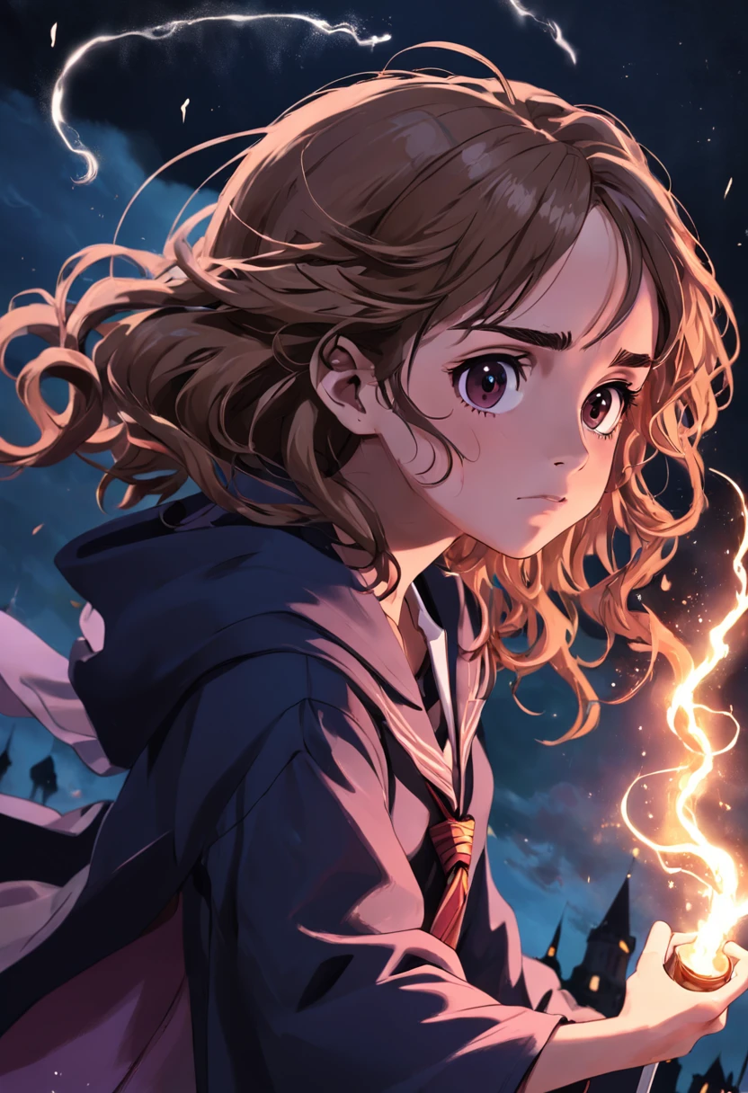 Hermione Granger Dark Wizard,Kizi,18yr old,upper body bare