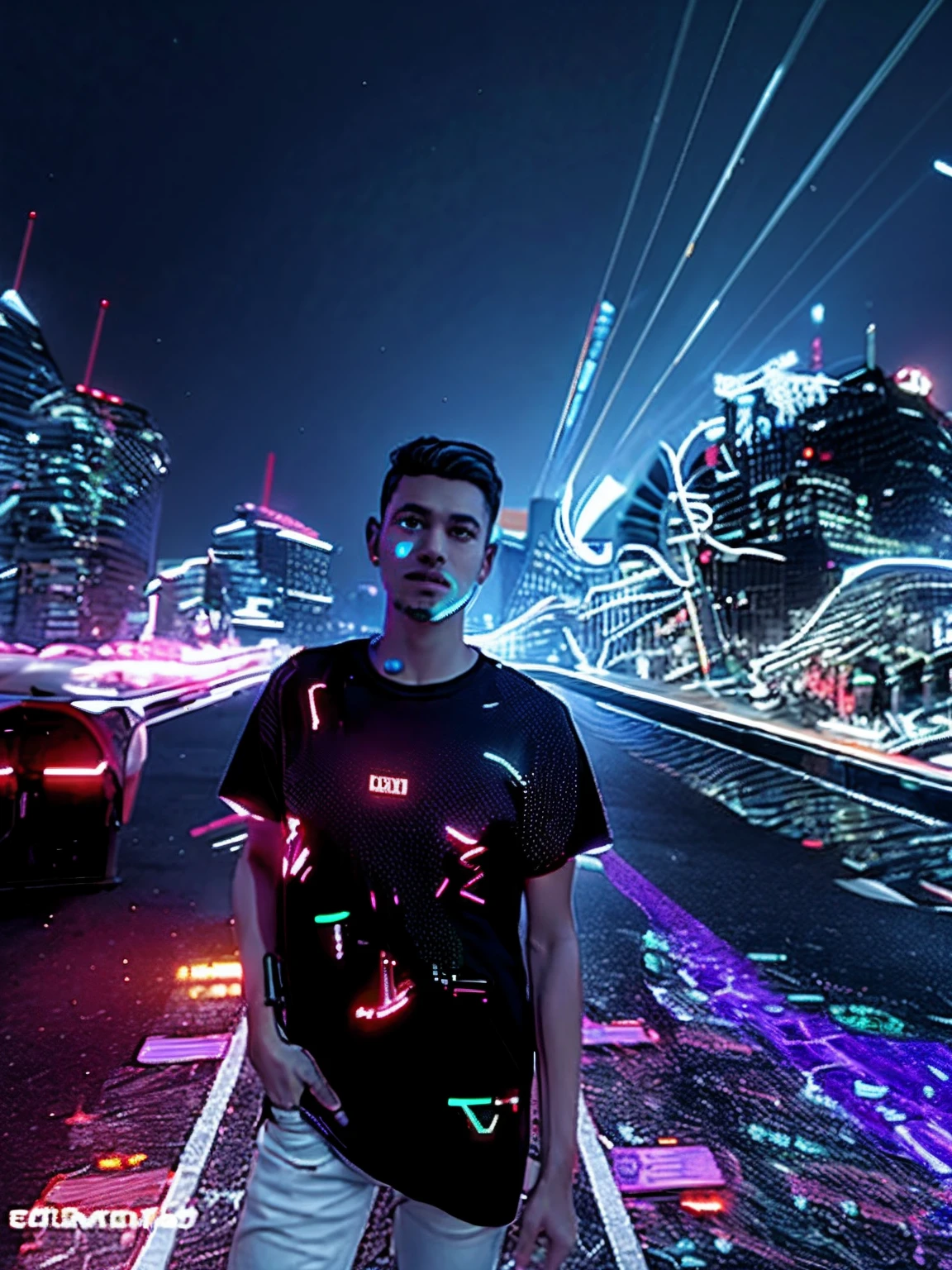 Change background cyberpunk handsome boy realistic face,8k, ultra realistic face