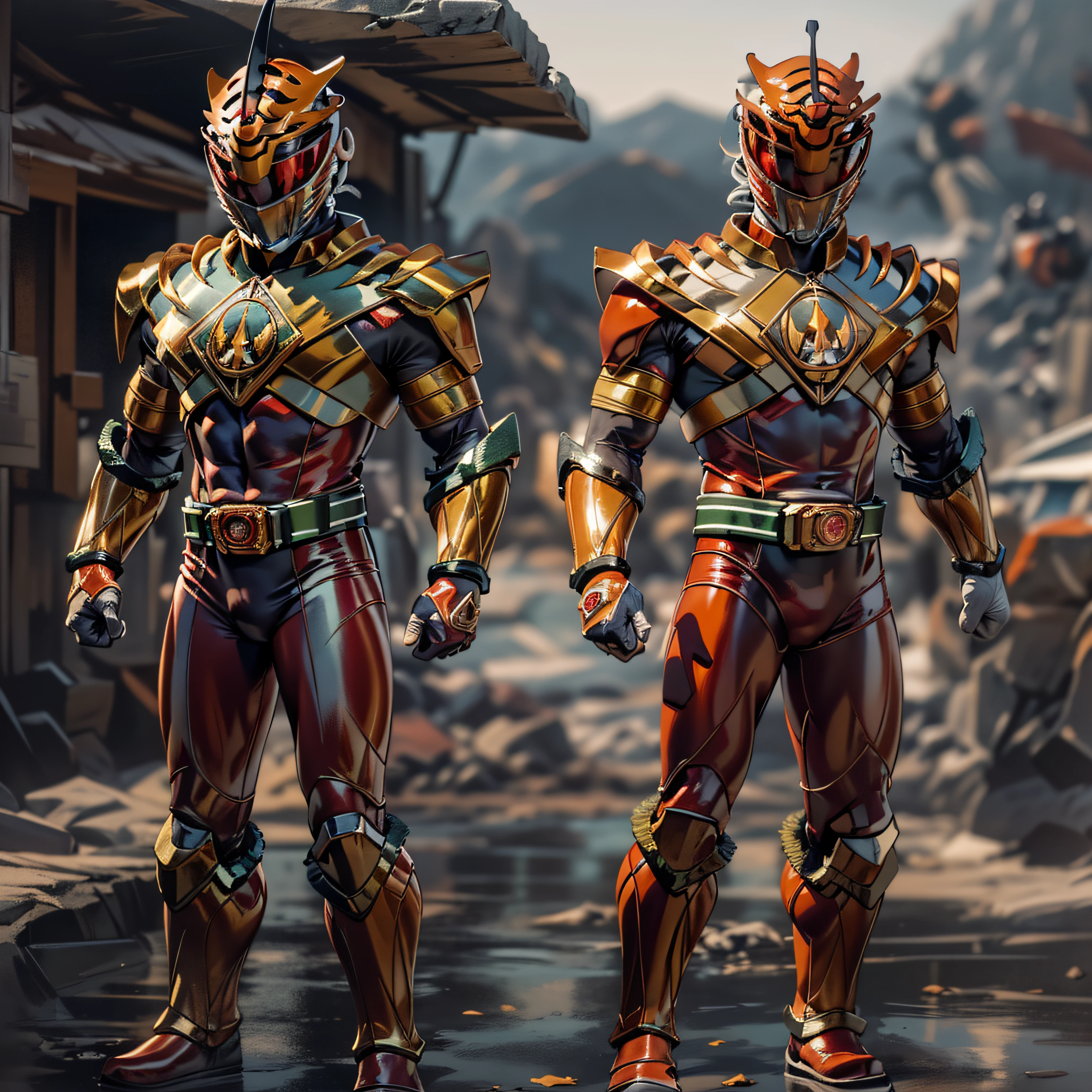 masterpiece,best quality, masterpiece, high detail,detailed face,detailed eyes,rendered eyes,perfect eyes,hip lines,ambient occlusion,crisp image,detailed,amazing,8k,8k wallpaper,8k background,high detailed skin,high res, ((cowboy shot)), (running), megazord, mecha, (sitting in megazord cockpit)
((solo)), (Red Ranger), (((Red armor, red Tiger helmet, red bodysuit, red belt, black eyes, red gloves))), mask, (((white boots))), gold armor, red gloves, red bodysuit, vambraces, photo-realistic, ultra-realistic, unreal engine,