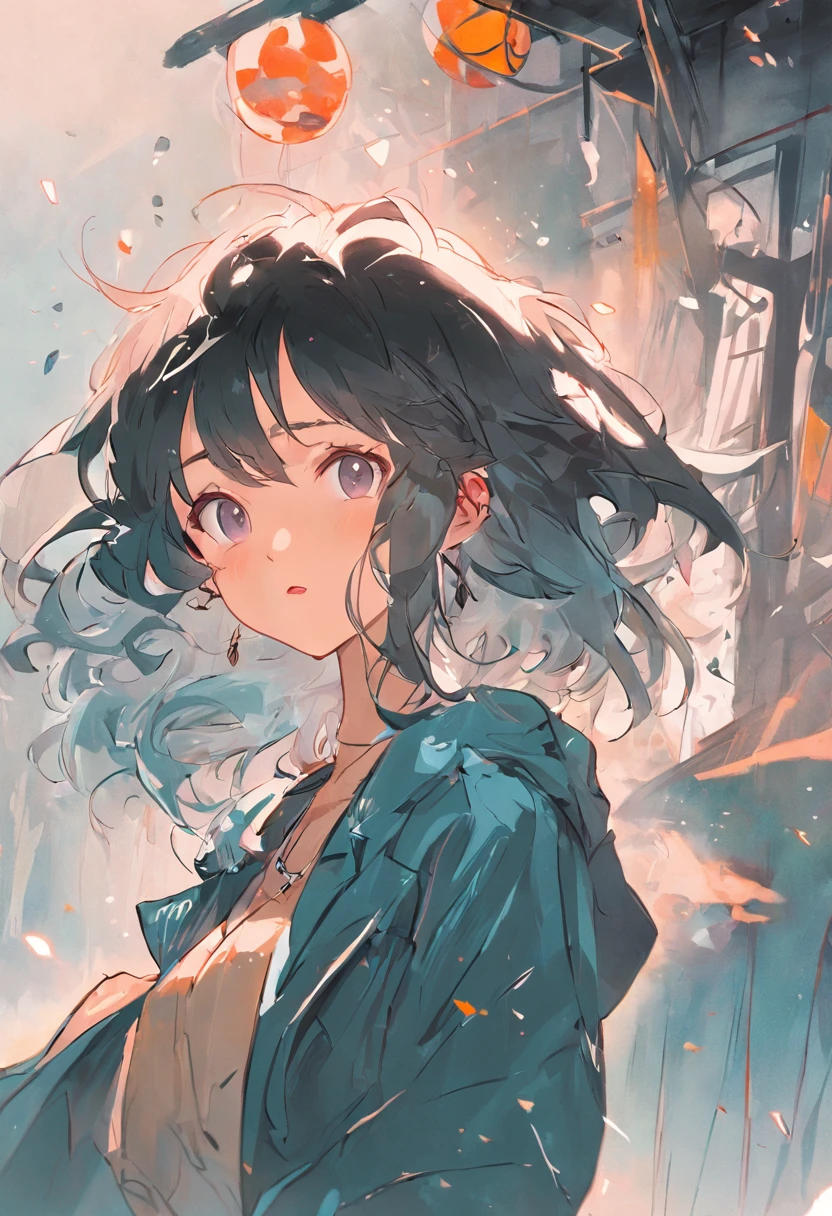 Create an illustration with the image of an attractive cool cute female character。She combines sophisticated style with pretty elements.、Confident and charming。Incorporating modern fashion items and accessories、Try drawing with unique poses and facial expressions.。