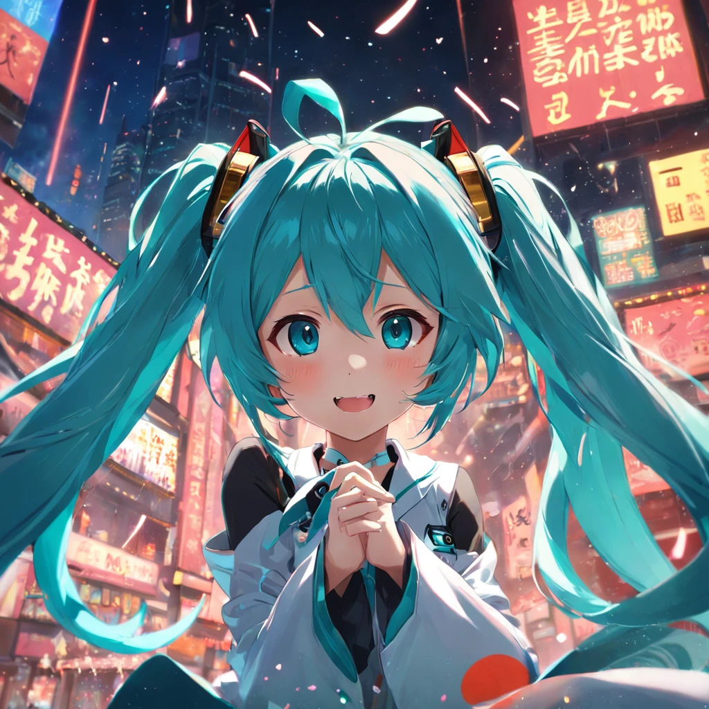 miku,Birthday picture,limpid,Smile