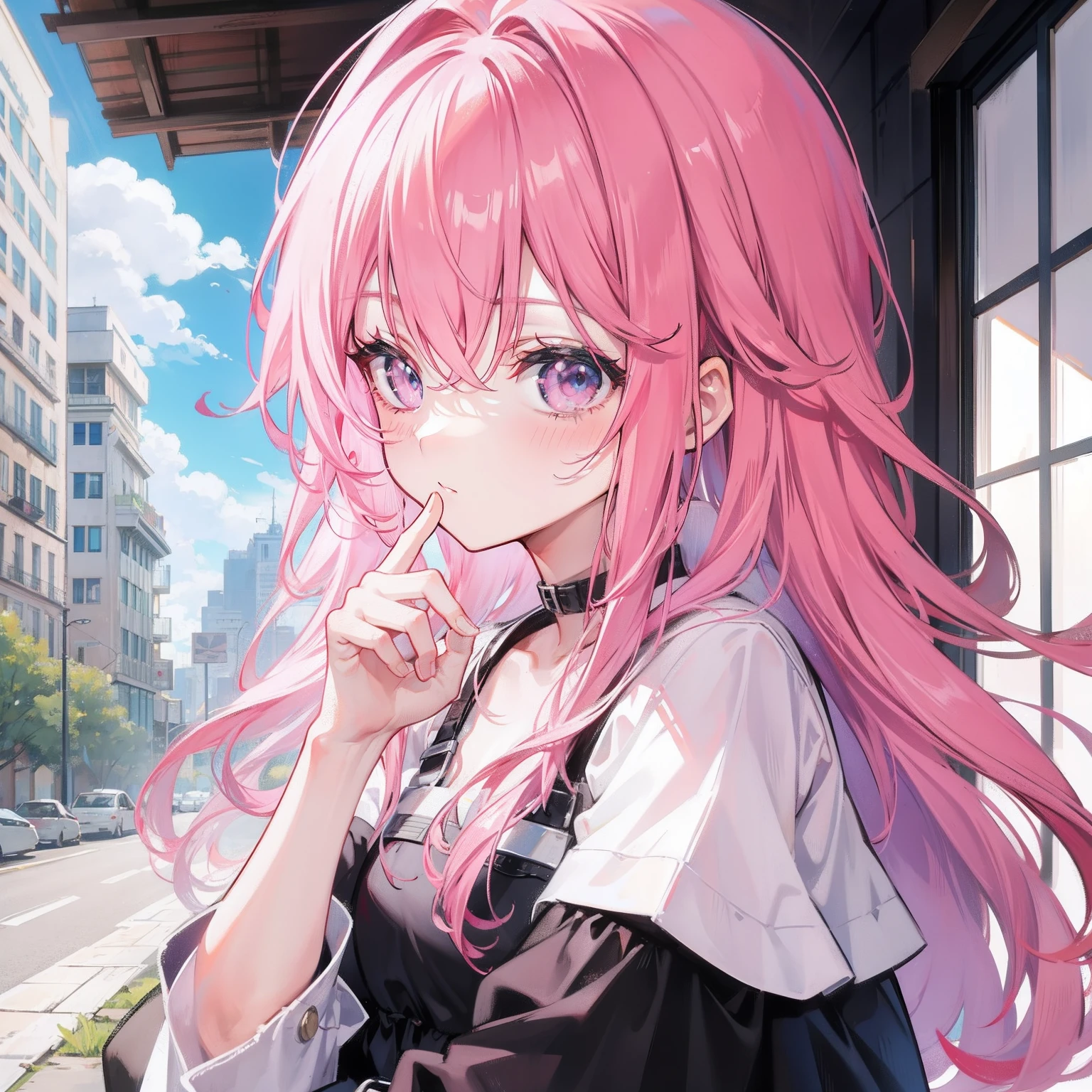Pink hair