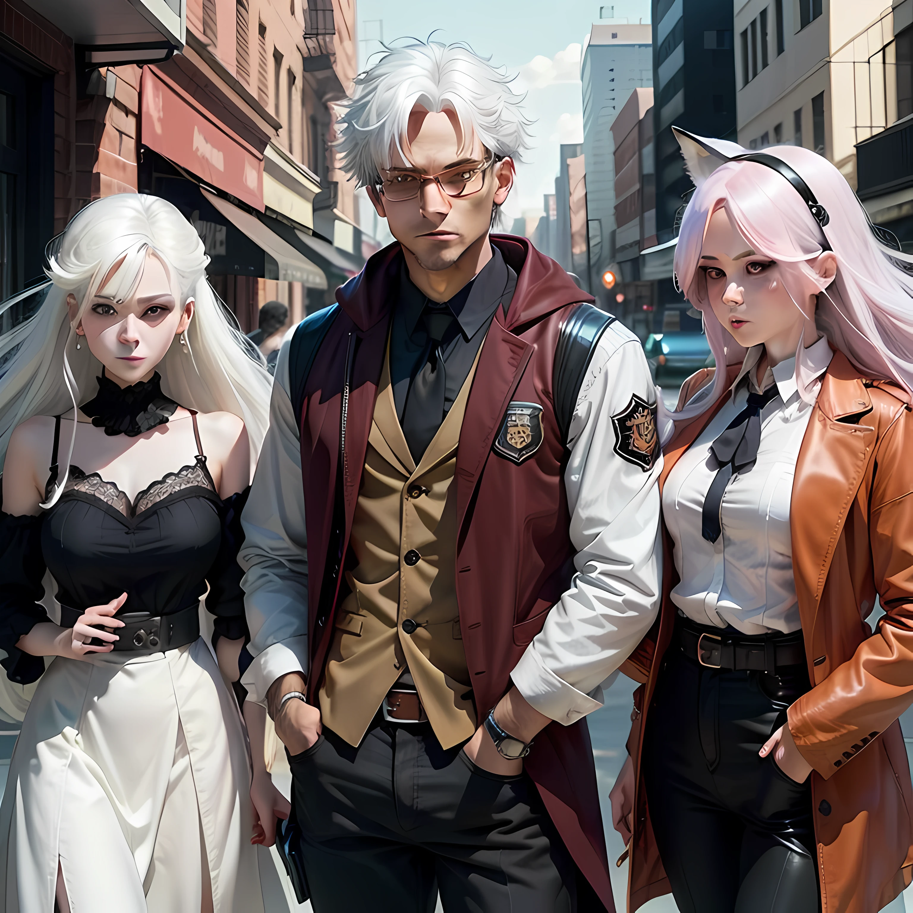 ENTP,red fox,White hair,personification,Ruffian