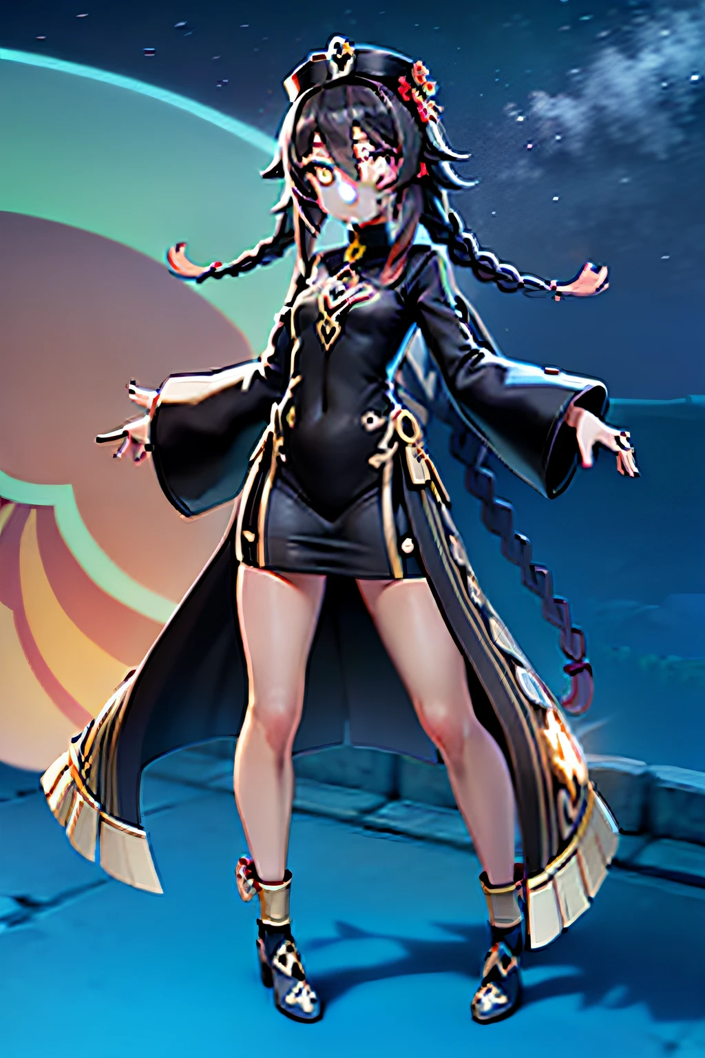 detailed cartoon, Black young princess sister with hair braids and almond-shaped eyes, Dark brown skin, The whole body is wearing a yellow princess dress, cartoon character, 8K, High quality, high resolution, 4K, HD,(Well-designed body), amazing body, (Super detailed), Beautiful eyes, Cartoon
