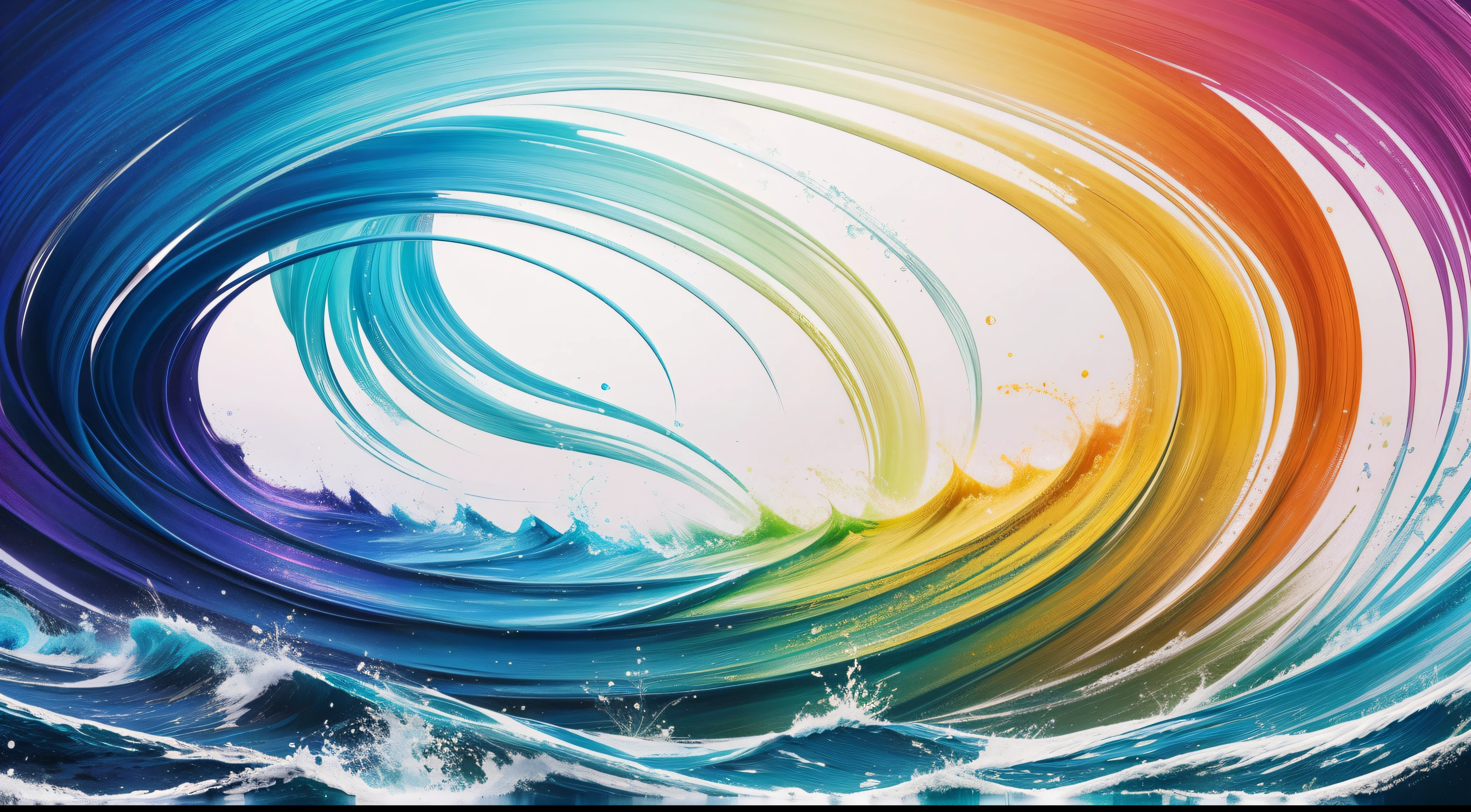 Crea una fascinante obra de arte abstracta con un enfoque en la fluidez y el movimiento. Utilice una paleta de colores rica y diversa, Blend tones seamlessly to evoke a sense of continuous movement. Explore the interplay between softness, Suave, Sharp shapes, Dynamic edges. Deja que los colores sangren y se mezclen, giving the impression of swirling currents or energetic vibrations. Incorporar elementos de la naturaleza, like gentle curves that resemble ocean waves, Vibrant bursts reminiscent of blooming flowers, or power lines that resemble gusts of wind. He fuses these natural motifs with abstract forms to create a harmonious and captivating composition.... Embrace the idea of serendipity and spontaneity while allowing colors and shapes to take shape organically. Anima a la obra de arte a desarrollarse como un viaje, invitar al espectador a explorar e interpretar las profundidades del paisaje abstracto. This work of art should inspire a sense of wonder and fascination.., Atraer a los espectadores a su fascinante mundo de colores y formas. The blend of abstraction and nature will transport observers to a realm of imagination and excitement...., leaving a lasting impression of beauty and creativity.