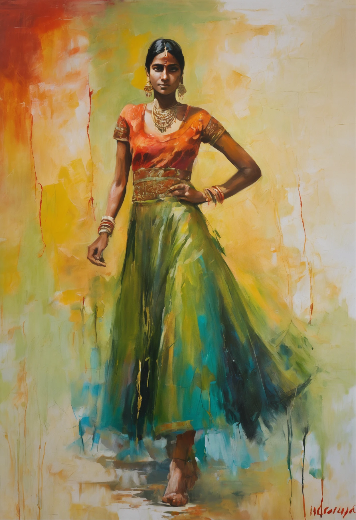 (masterpiece, best quality, realistic),
1girl, background, indian dress, dancing, intricate, dark green dress, gold, indian palace, india, indian person, banquet, crowd, picking up skirt, darker skin,
[slight smile],